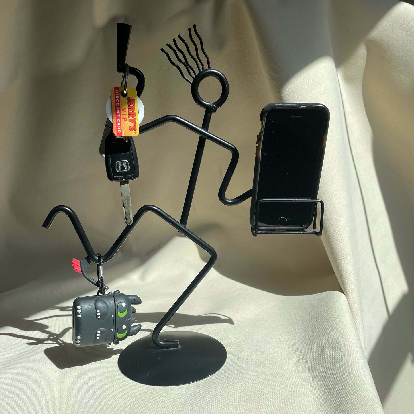 Kokopelli Vintage Memphis Metal Sculpture