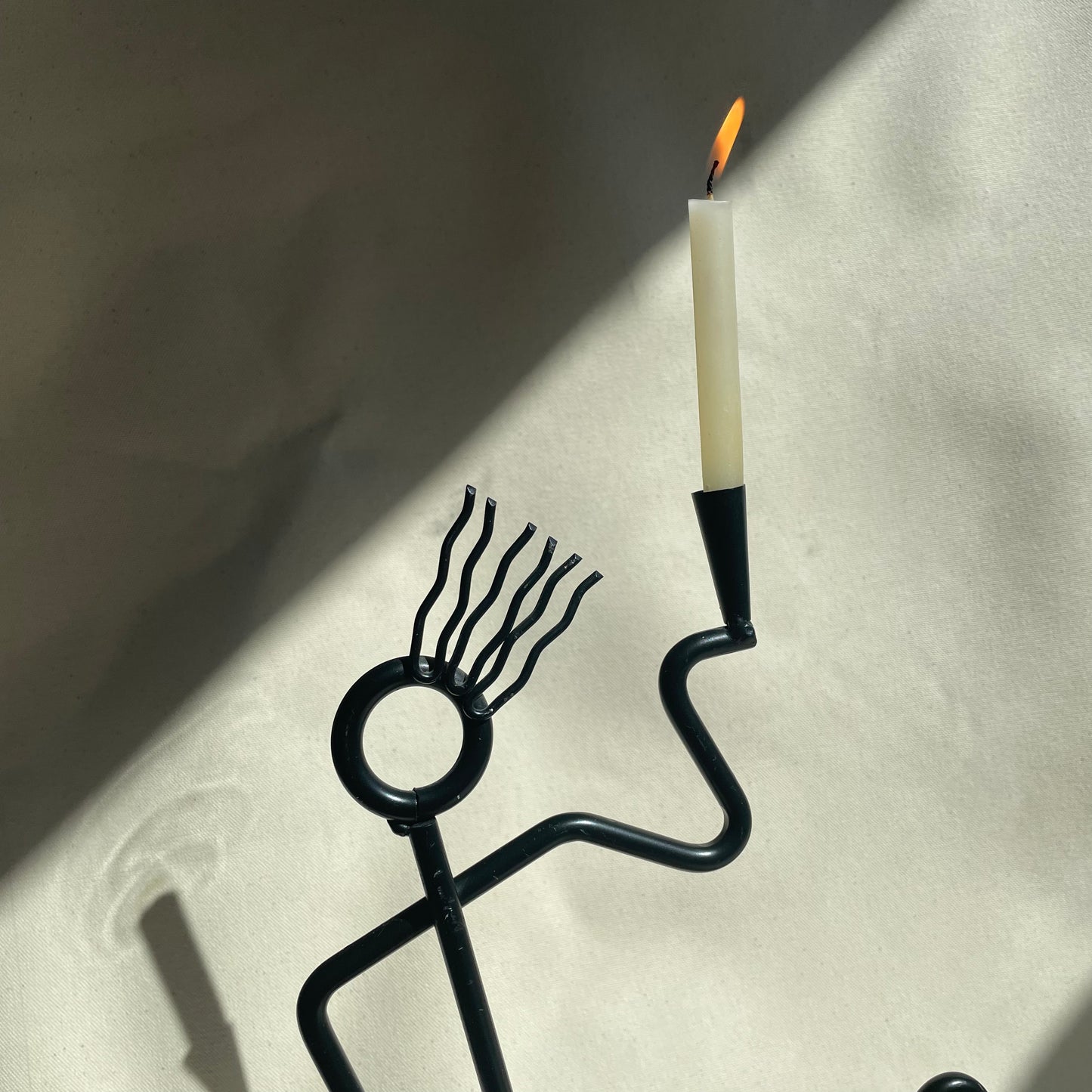 Kokopelli Vintage Memphis Metal Sculpture