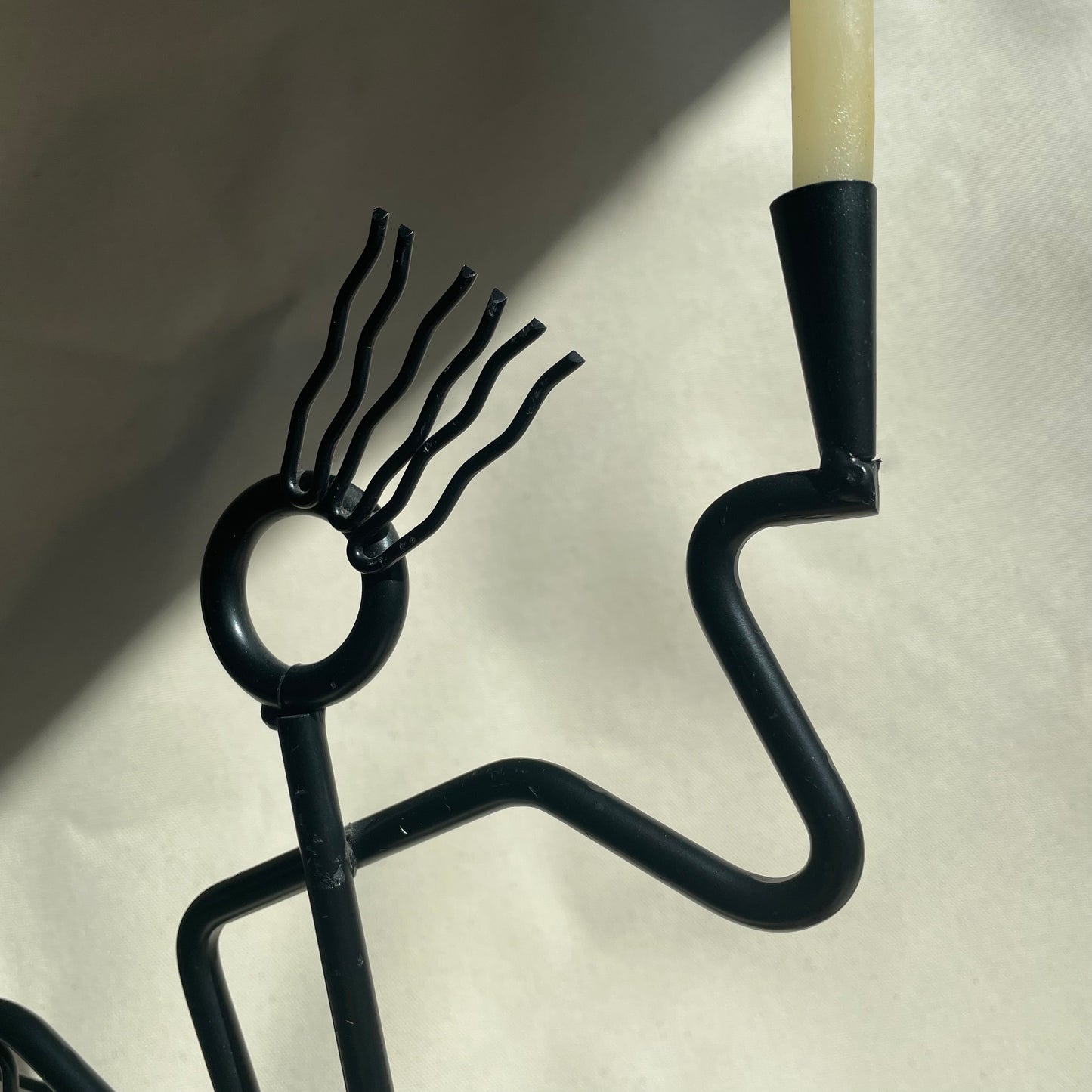 Kokopelli Vintage Memphis Metal Sculpture