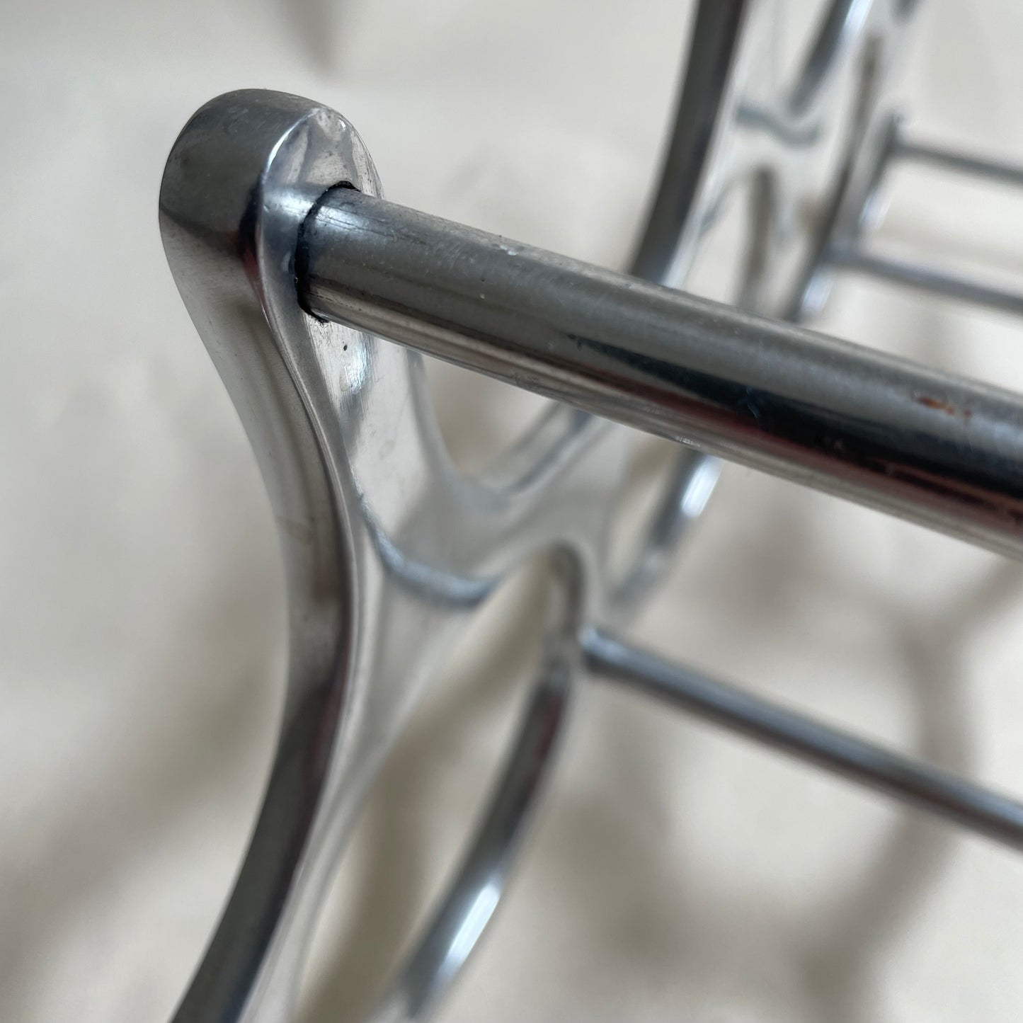 9 Bottle Sculptural Metal Wine Rack