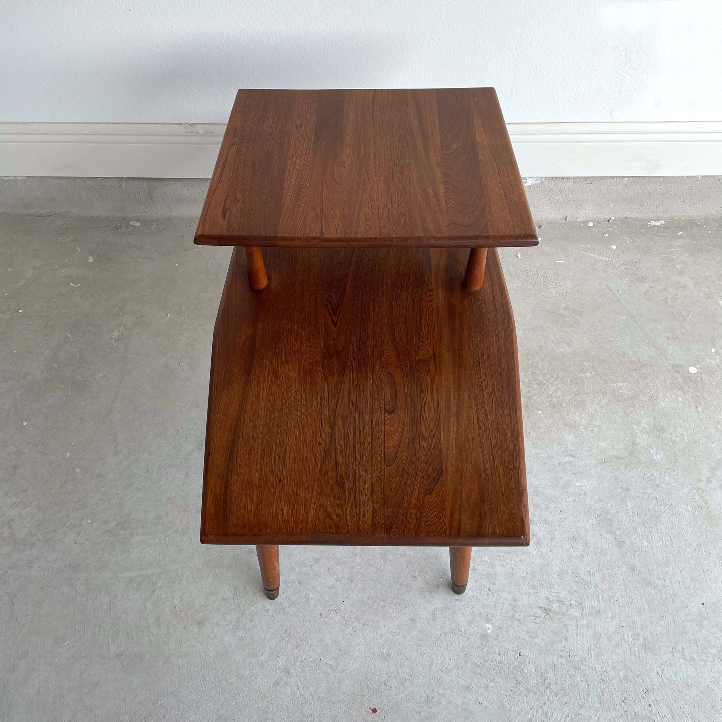 MCM Hexagon Two Tier End Table