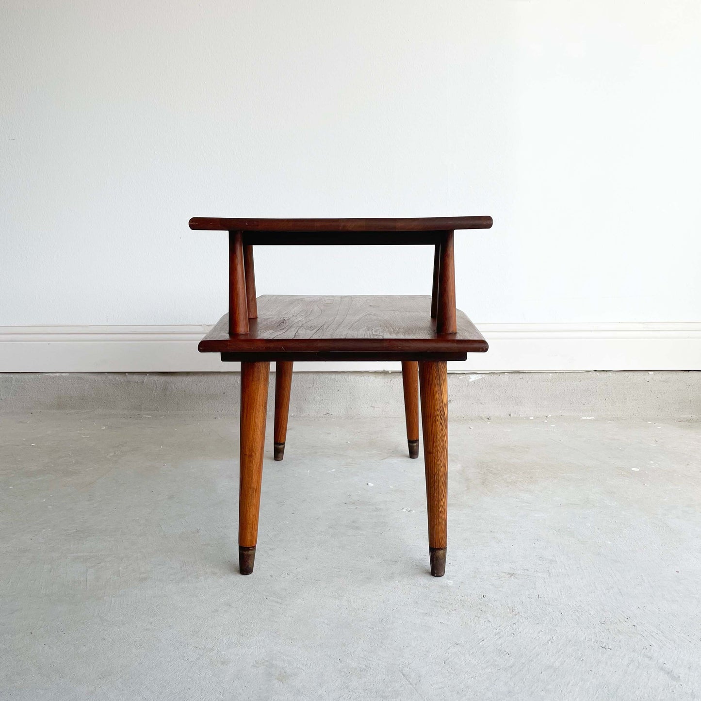 MCM Hexagon Two Tier End Table