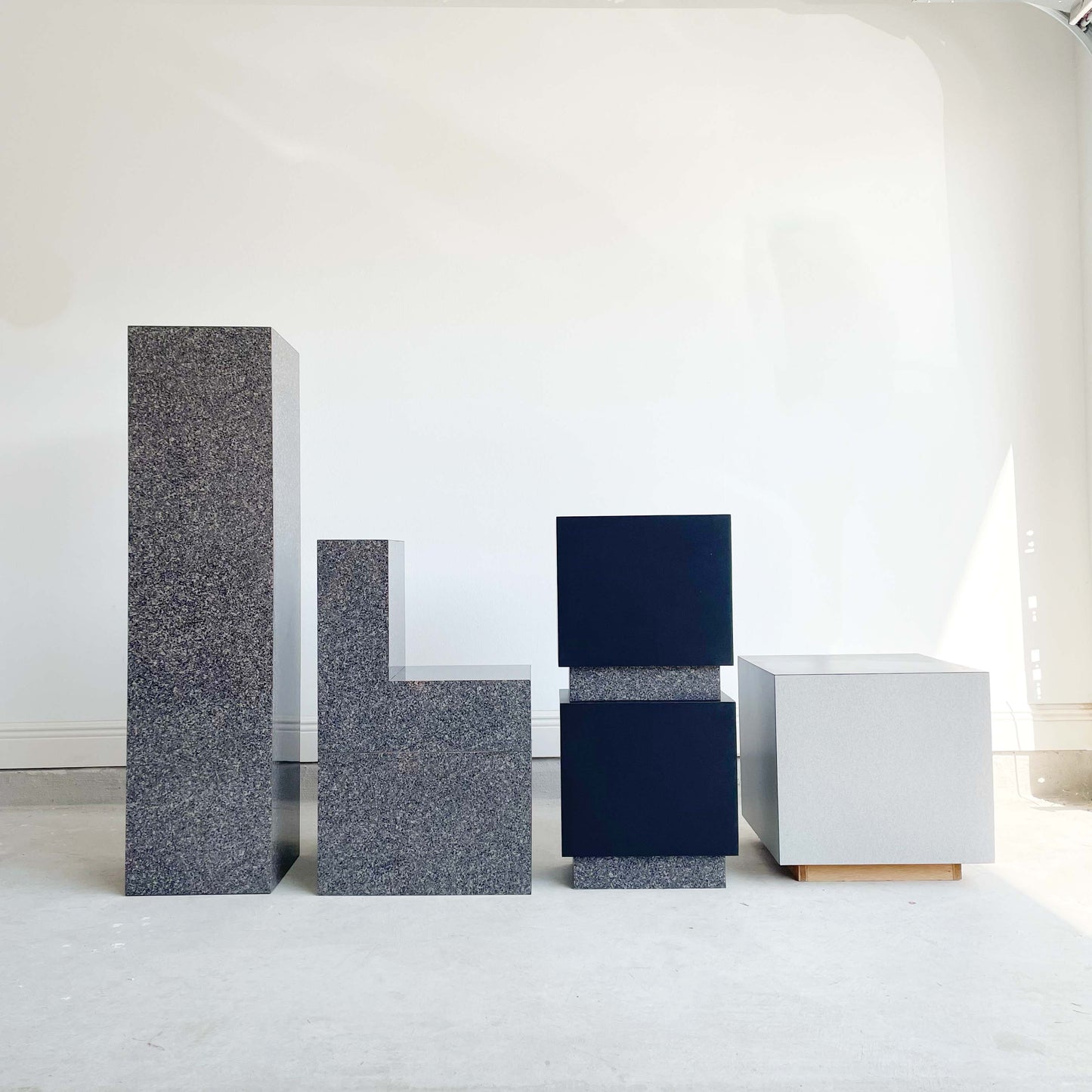 Vintage 80's Laminate Plinths, Pedestals