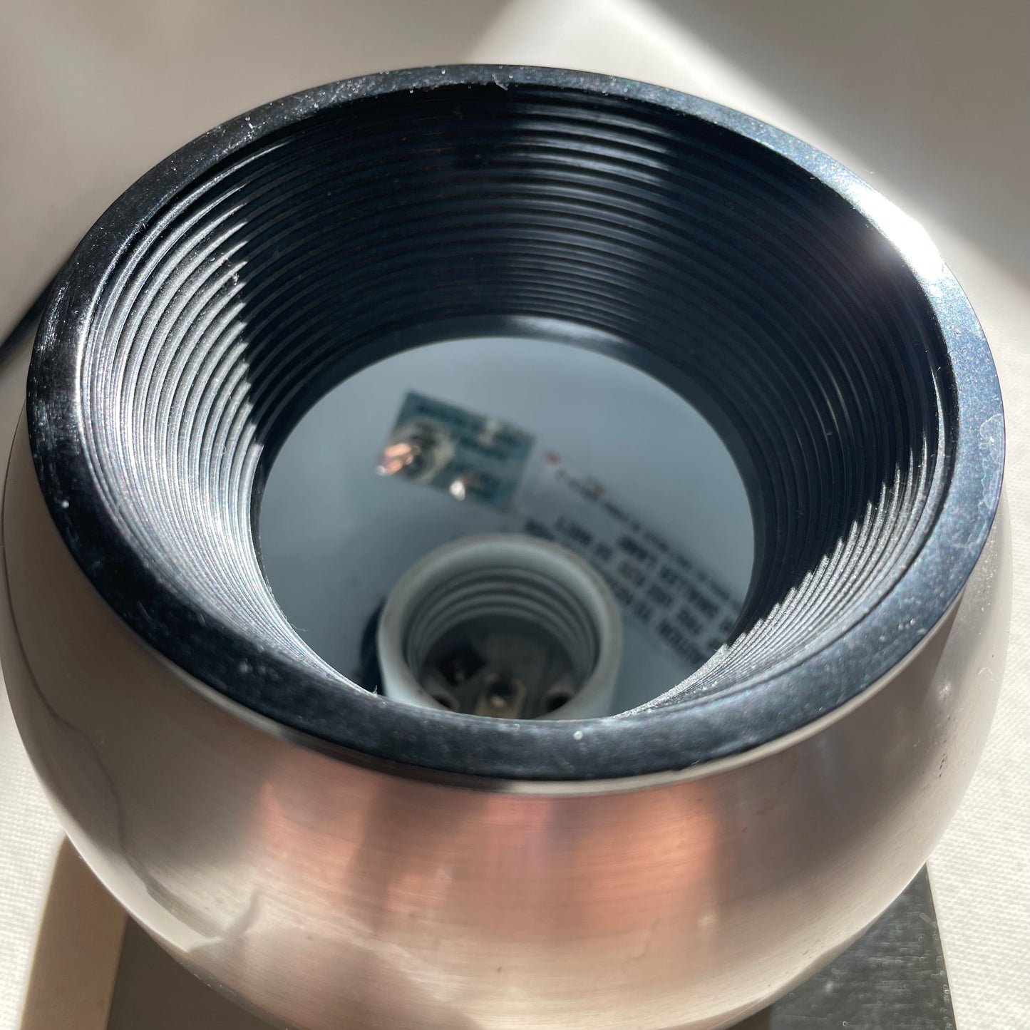 Vintage Eyeball Accent Lamp with Base in style of Robert Sonneman