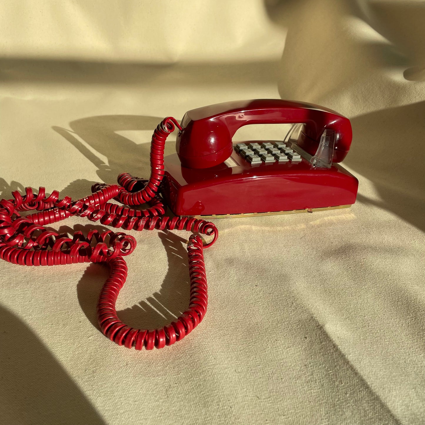 Vintage Red Telephone, Wall Hung