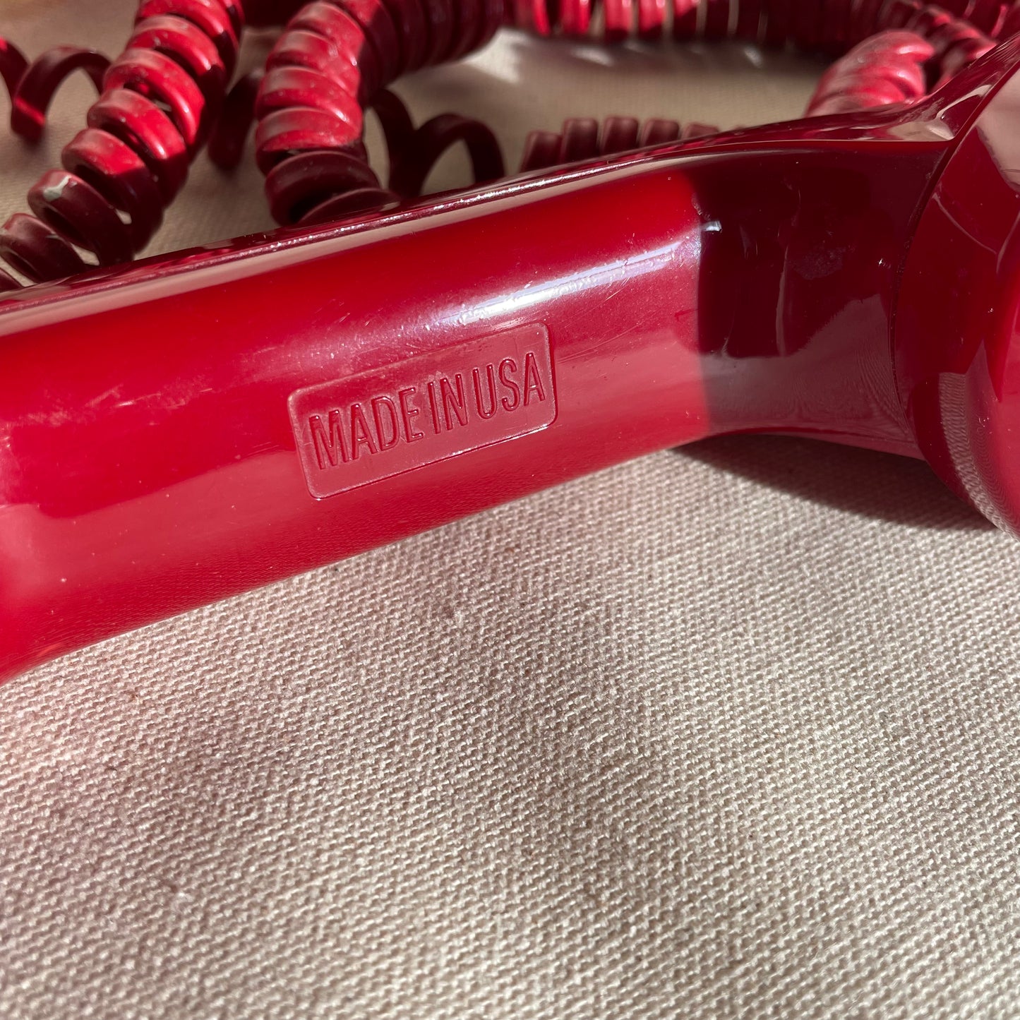 Vintage Red Telephone, Wall Hung