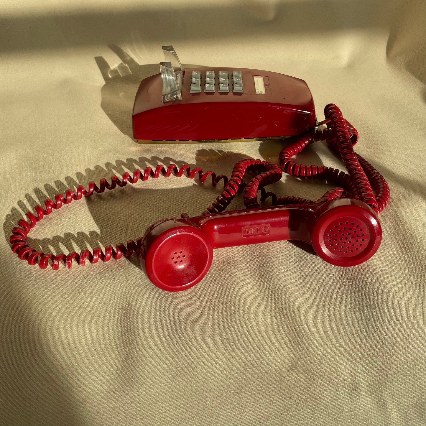 Vintage Red Telephone, Wall Hung