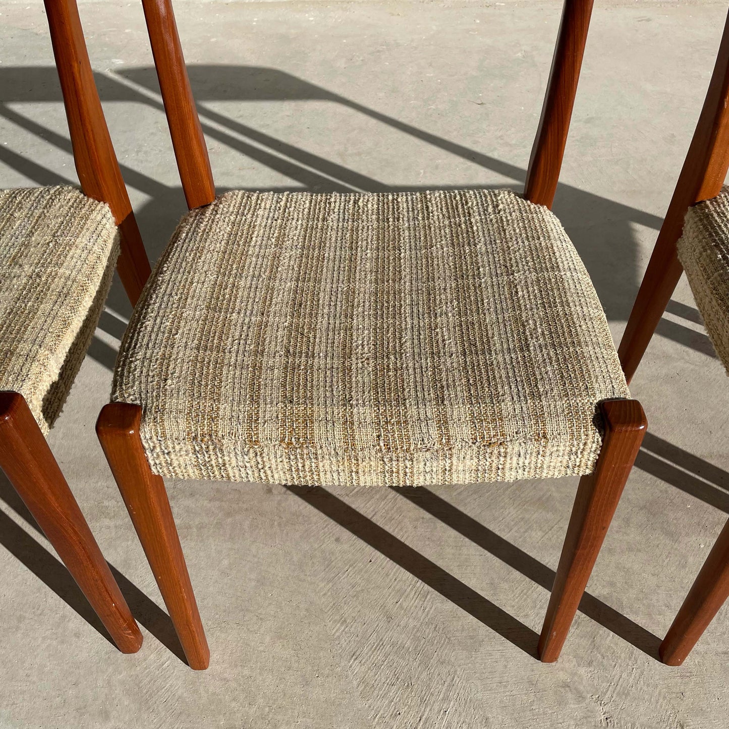 Danish Dining Chairs with Teak Frames by Svegards Markaryd, Set of 4