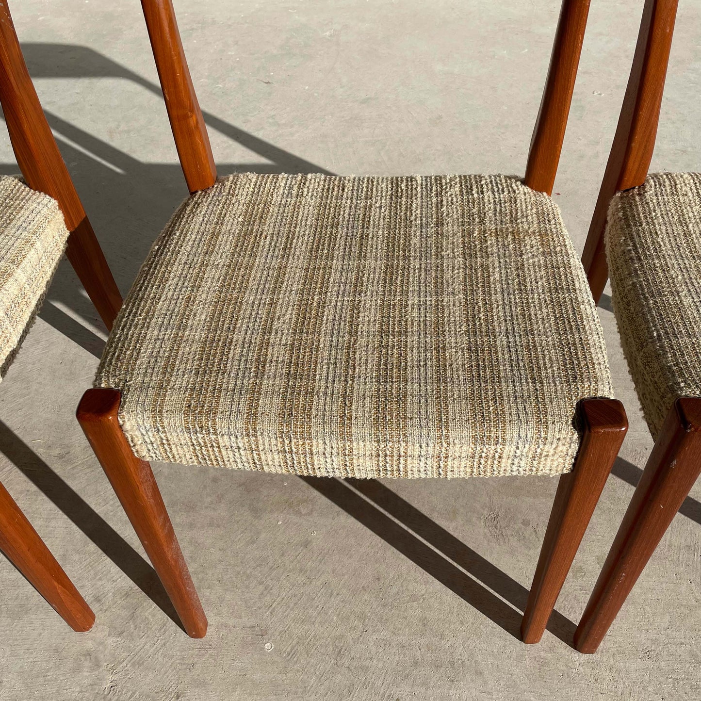 Danish Dining Chairs with Teak Frames by Svegards Markaryd, Set of 4