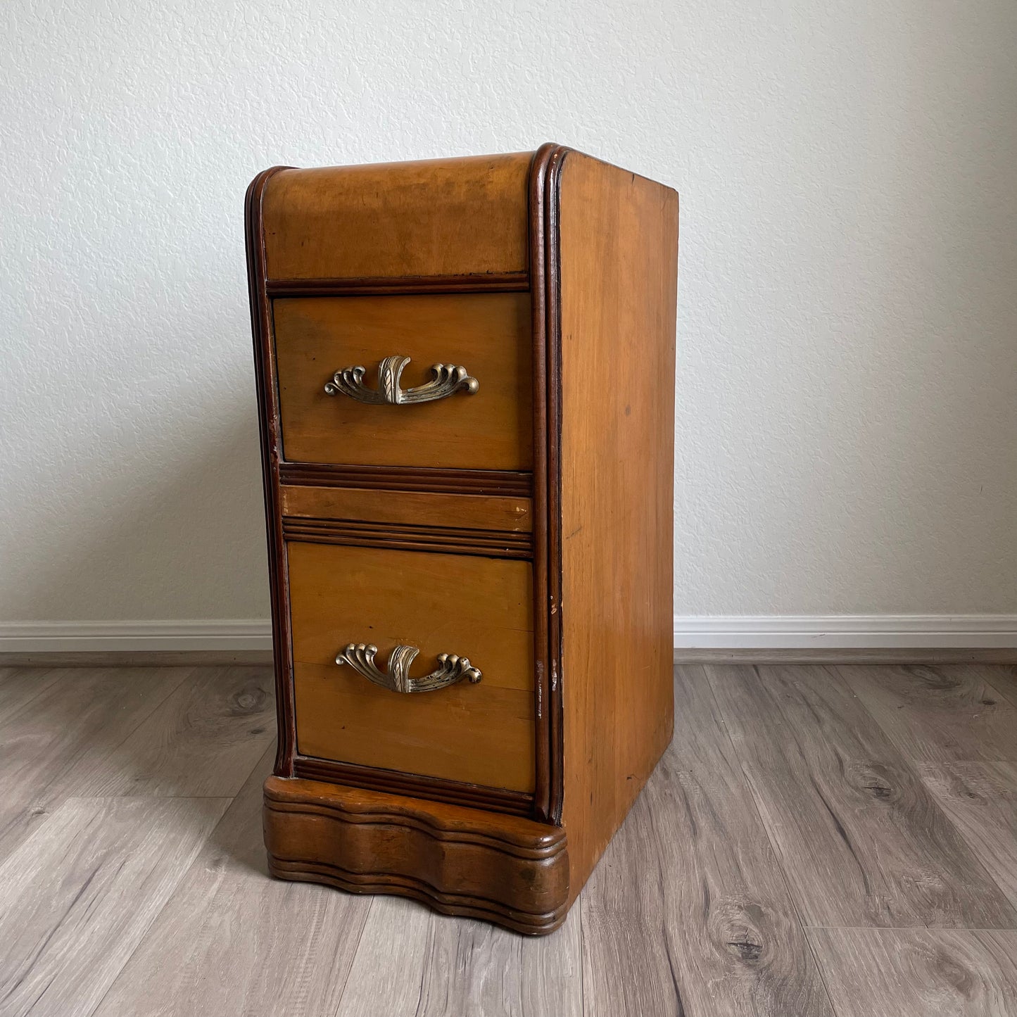 Art Deco Waterfall Nightstand or End Table