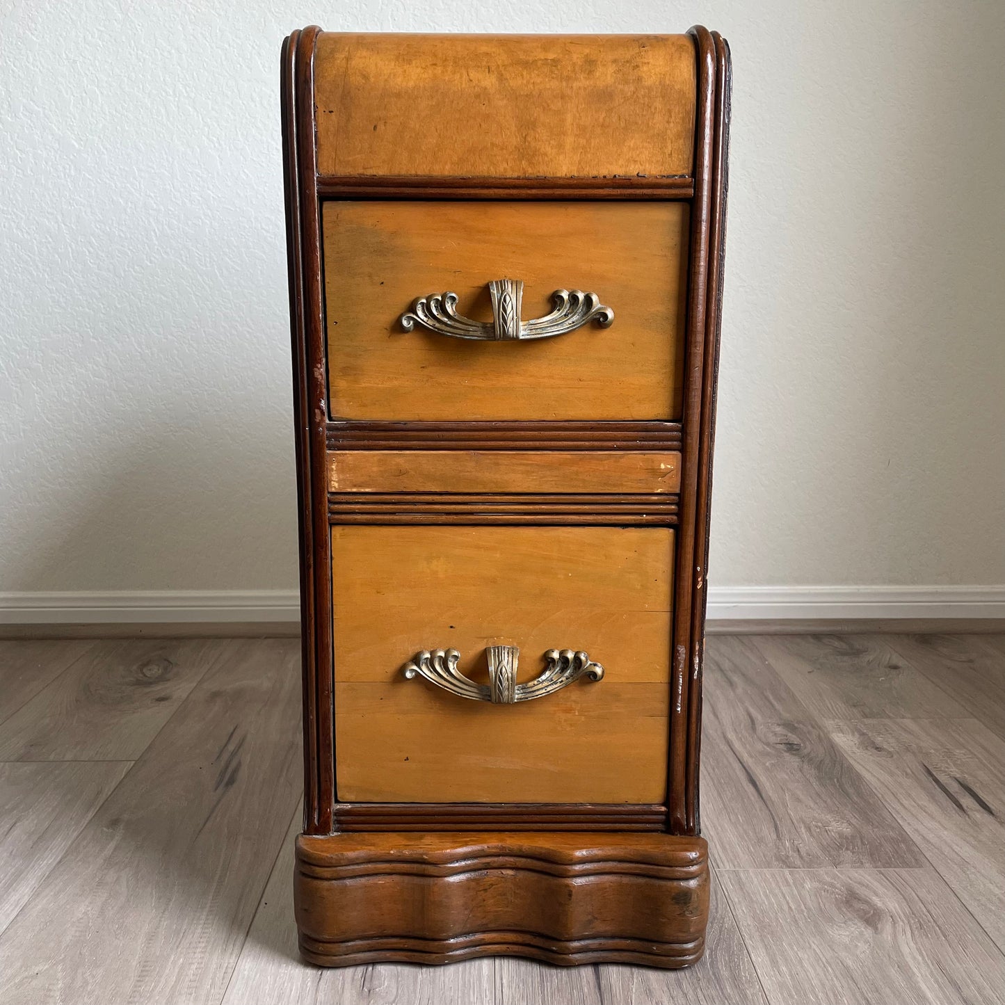 Art Deco Waterfall Nightstand or End Table