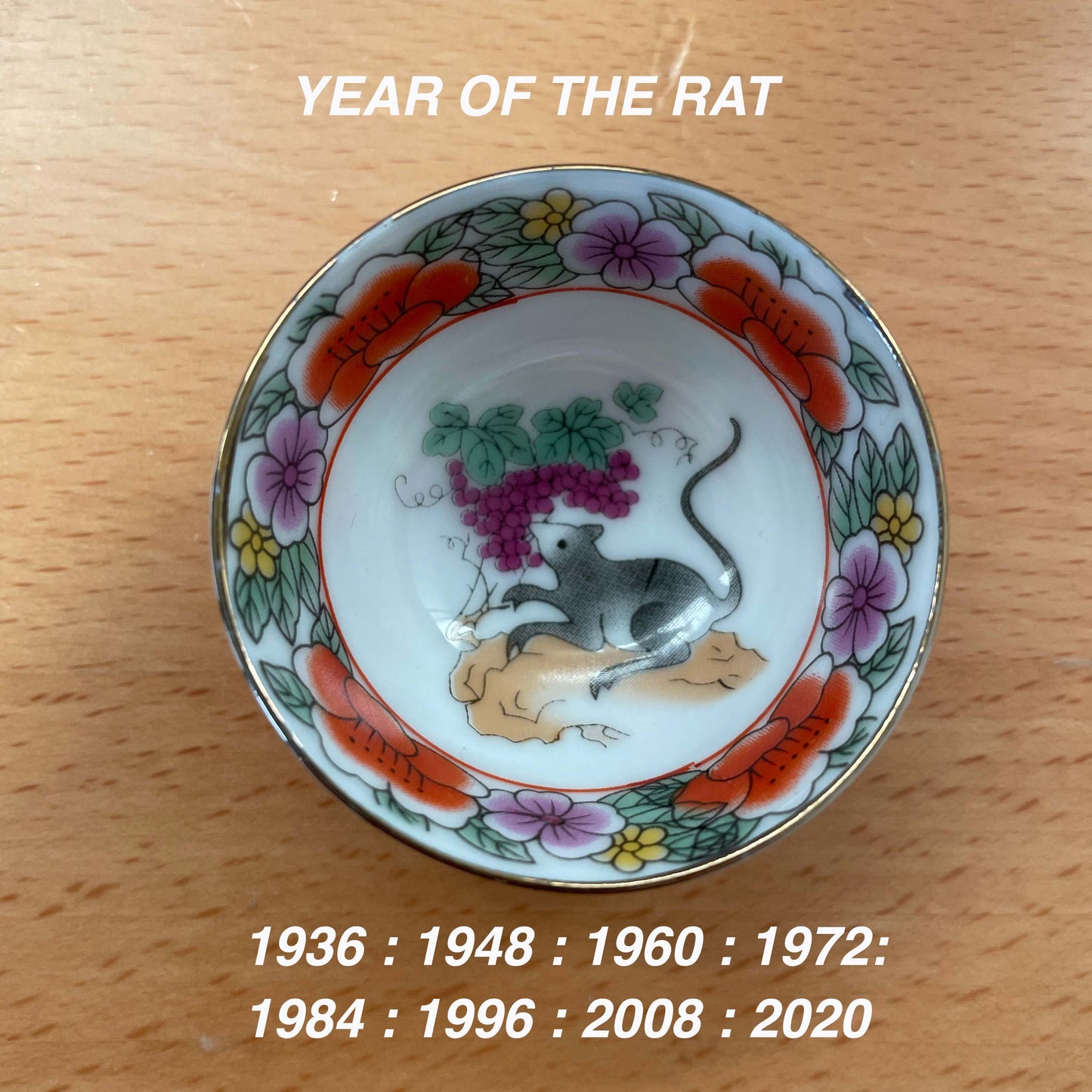 Lunar New Year Zodiac Tea Cups x1