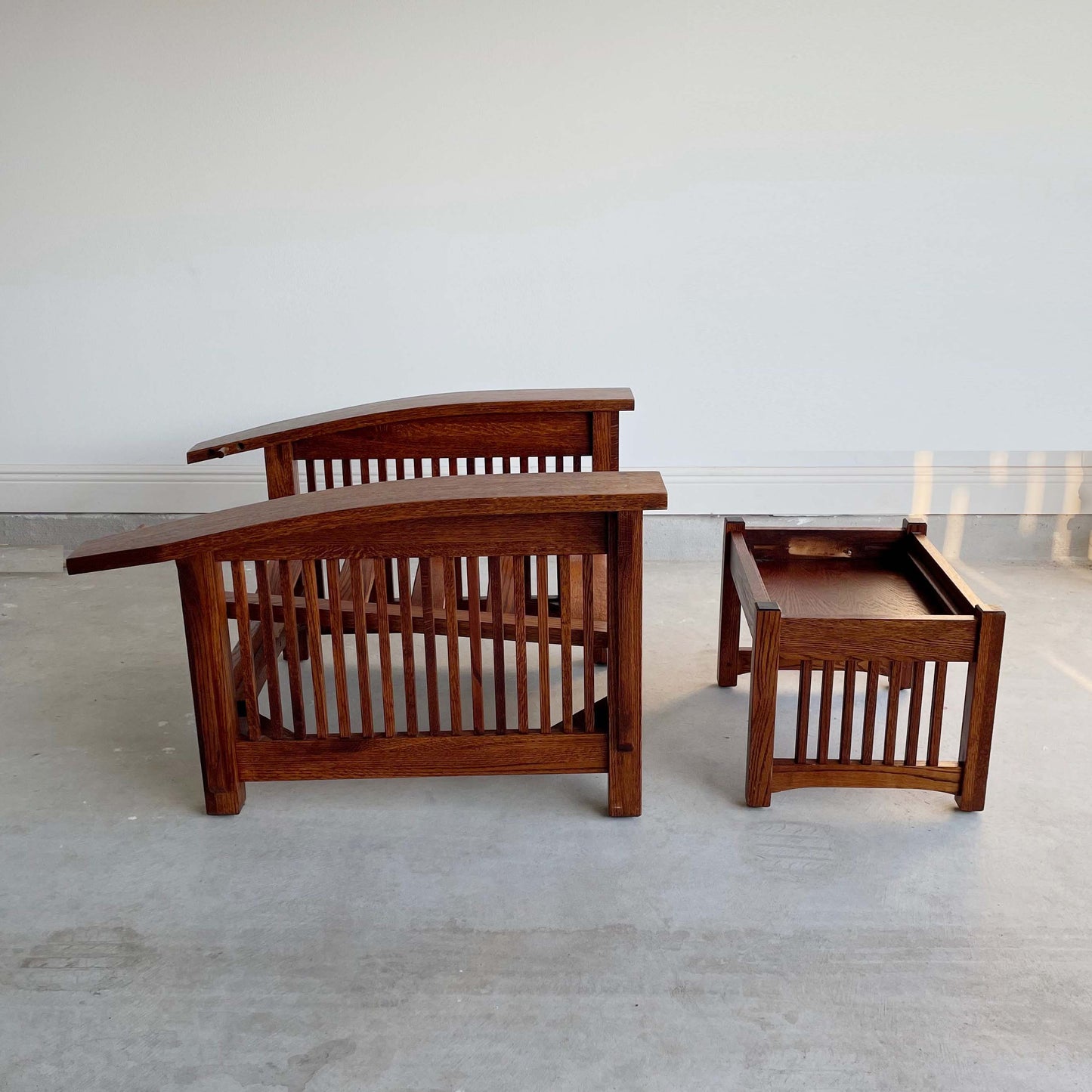 Mission Craftsman Chair + Ottoman: See Shipping Rules