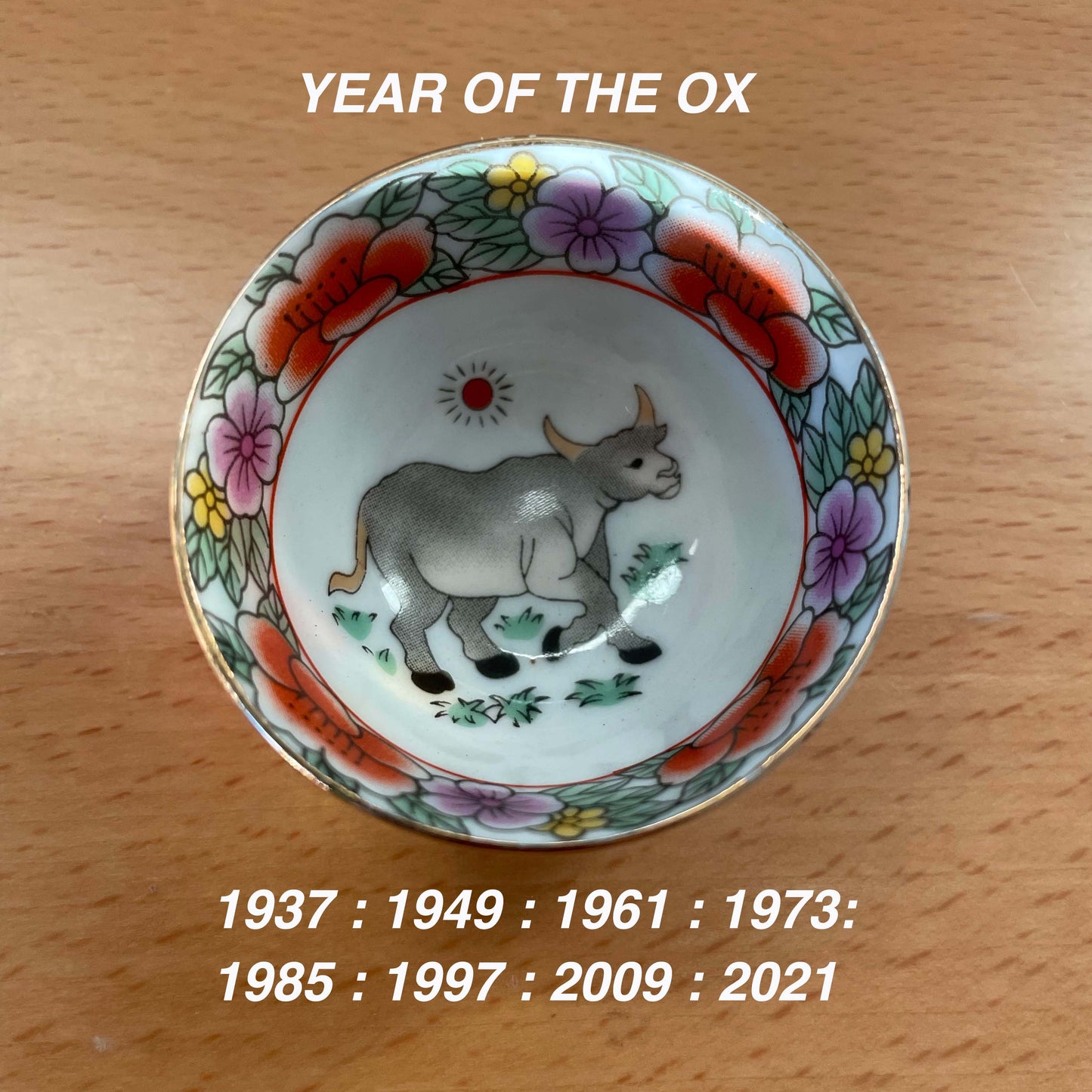 Lunar New Year Zodiac Tea Cups x1