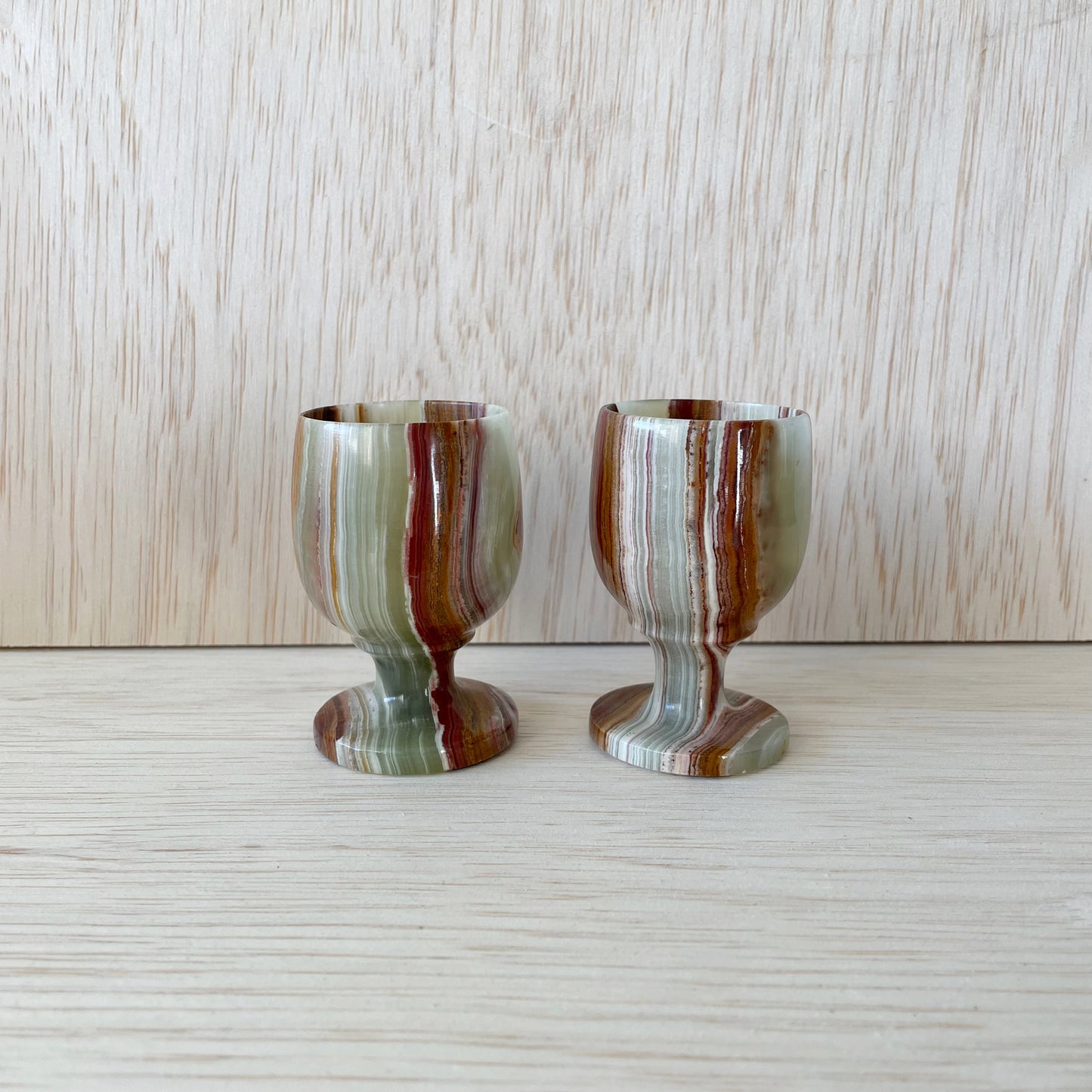 Onyx Marble Egg Cups x2