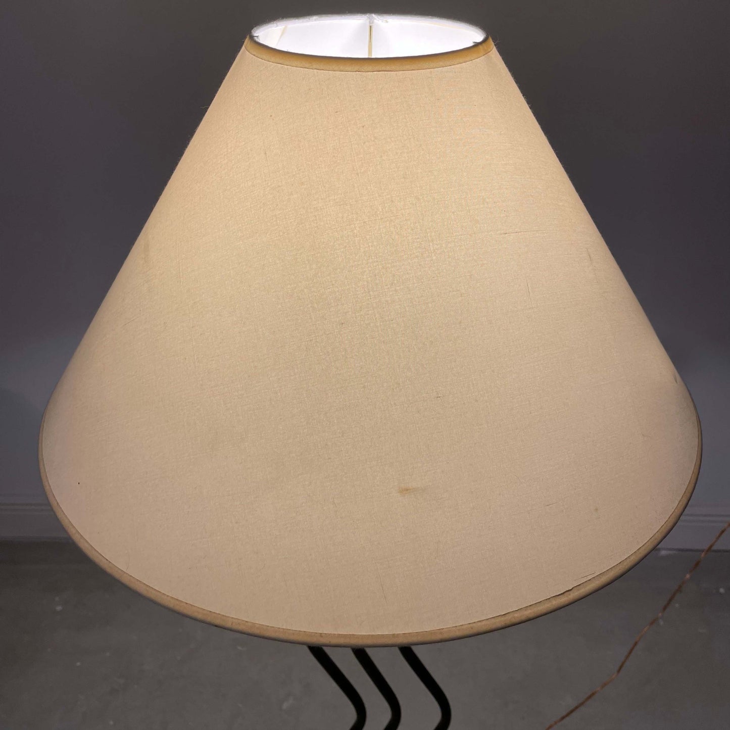 Postmodern Memphis Style Sculptural Curved Wavy Floor Lamp