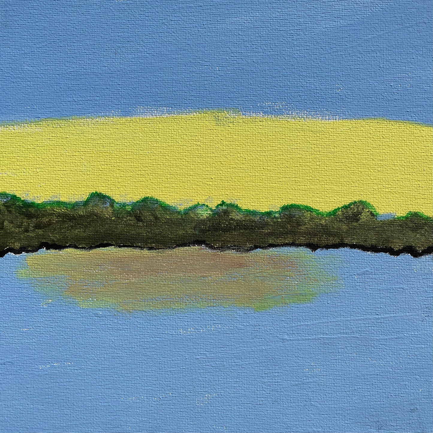 Landscape Painting: The Lake, Original Art