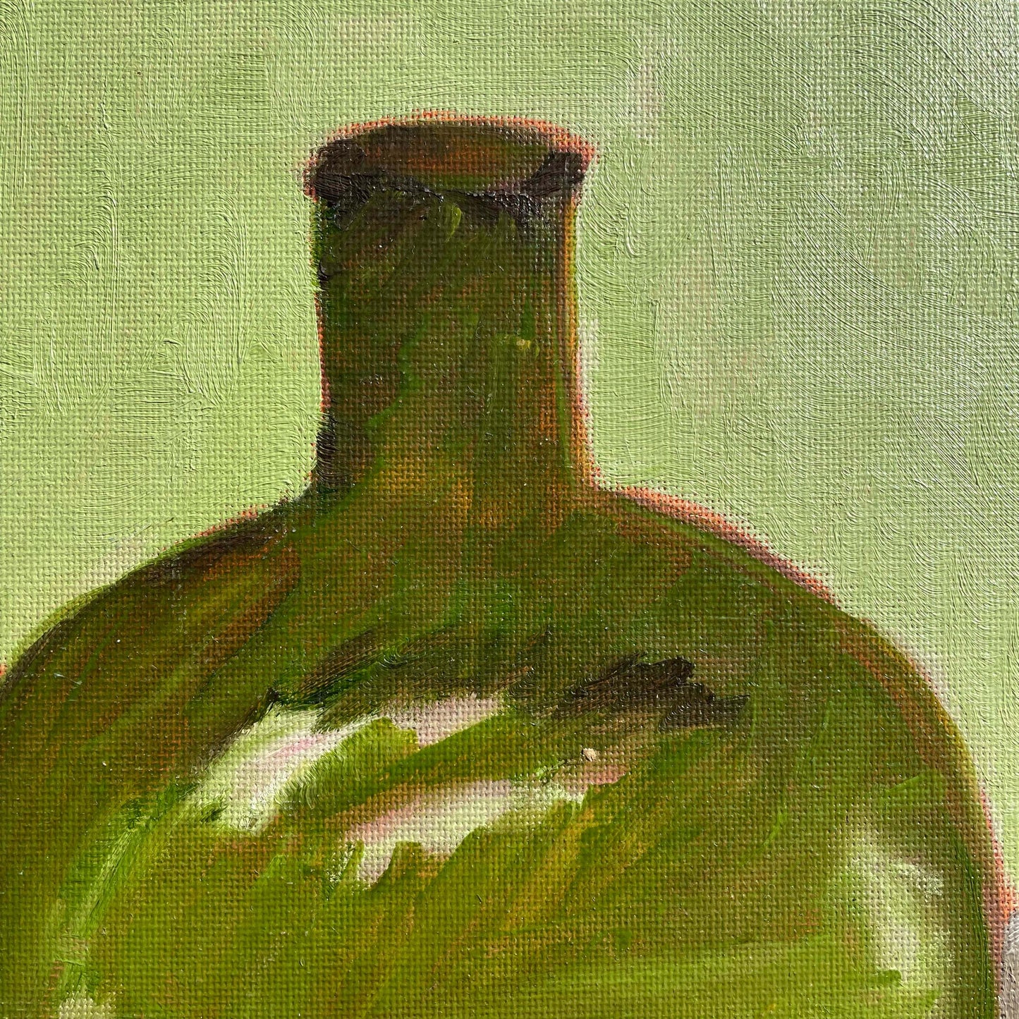 Still Life: Apple and Vases - Original Artwork, Signed