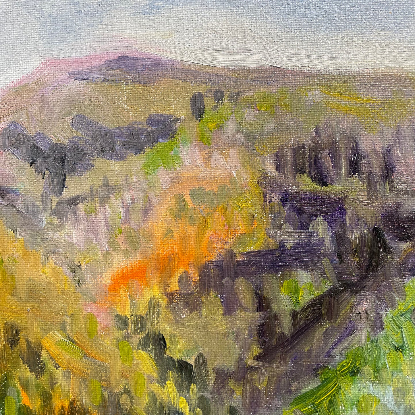 Scenic Landscape: Hills, Valleys, Mountains, Original Artwork, Signed