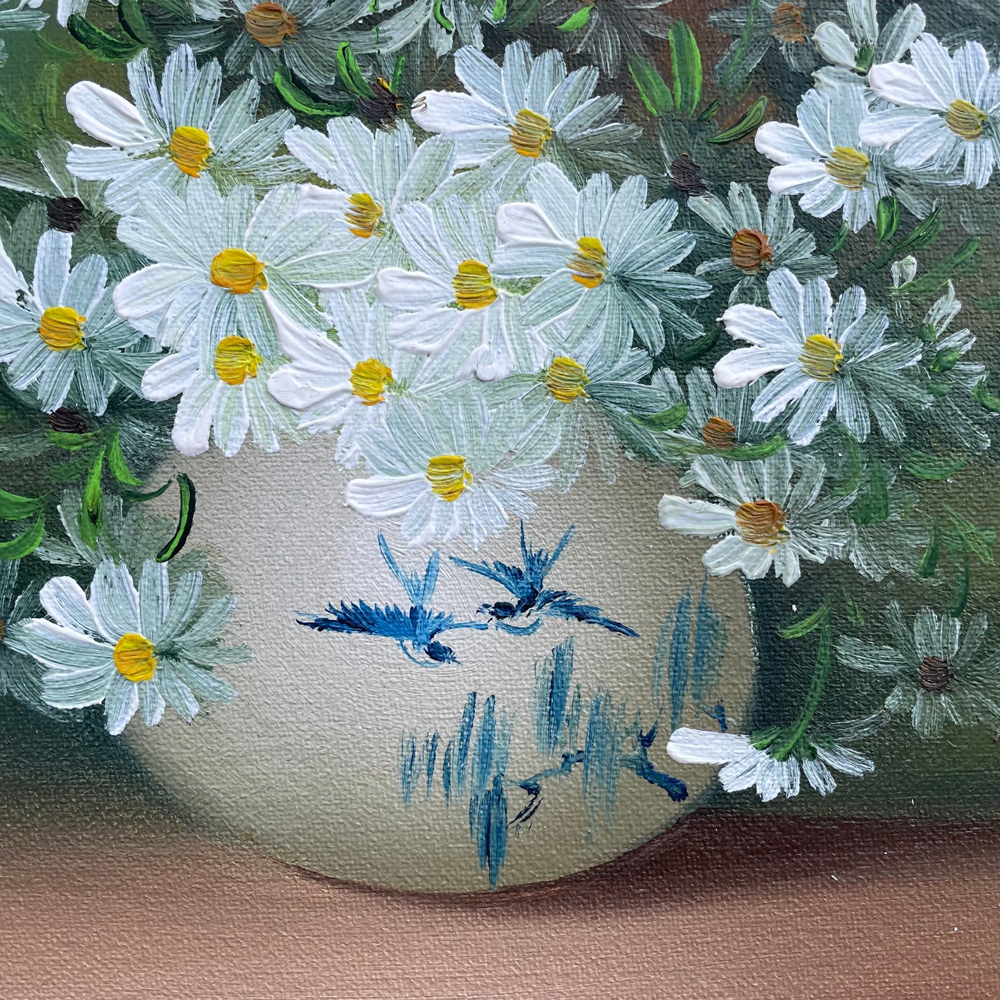 Vintage Floral Arrangement: Original Art, Signed