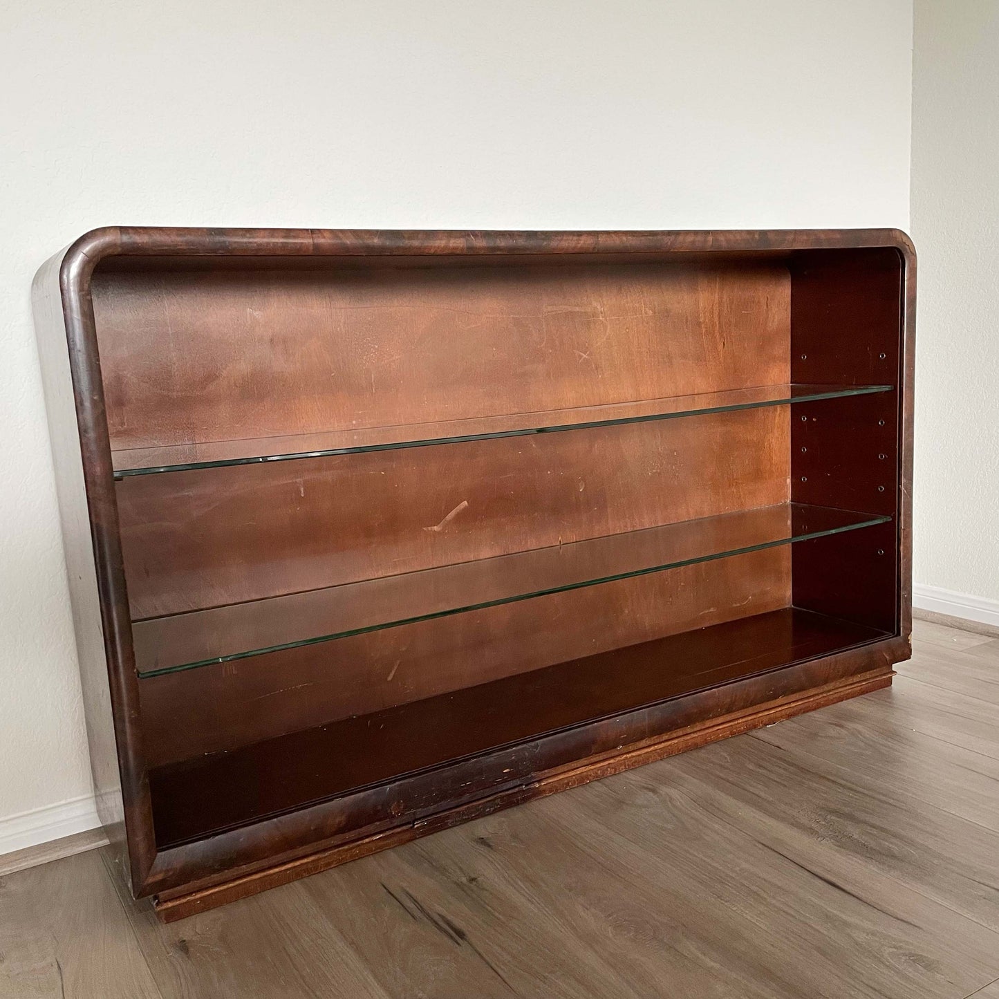 1920'S Art Deco Waterfall Bookcase