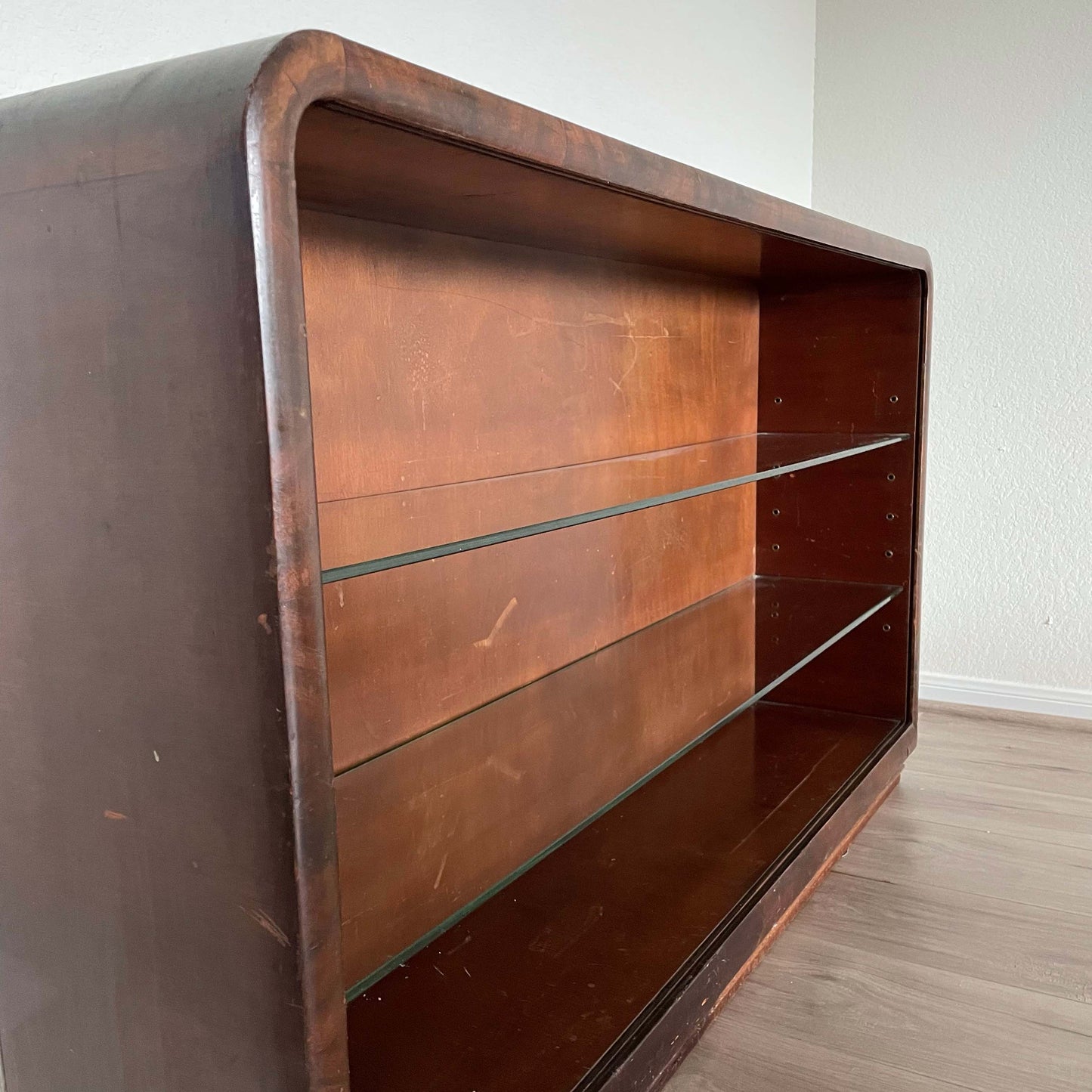 1920'S Art Deco Waterfall Bookcase