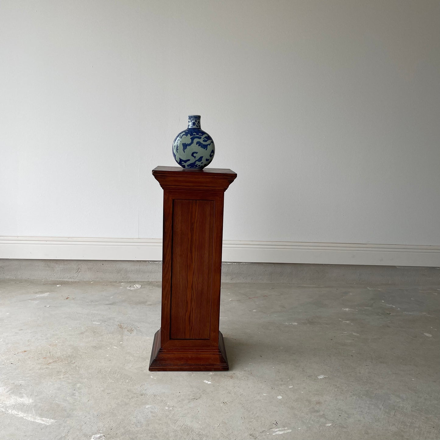 Wooden Pedestal for Plants & Art