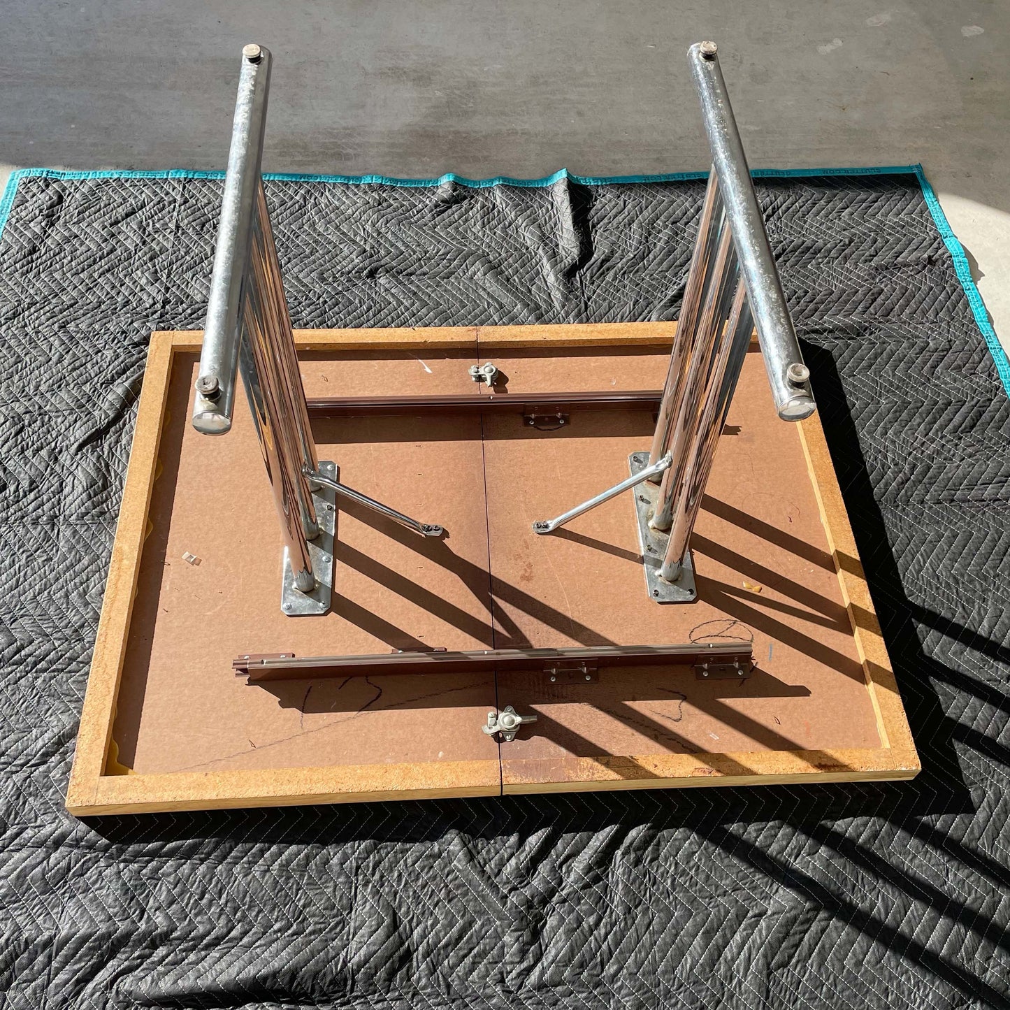 Harvey Probber Style Laminate and Chrome Dining Table