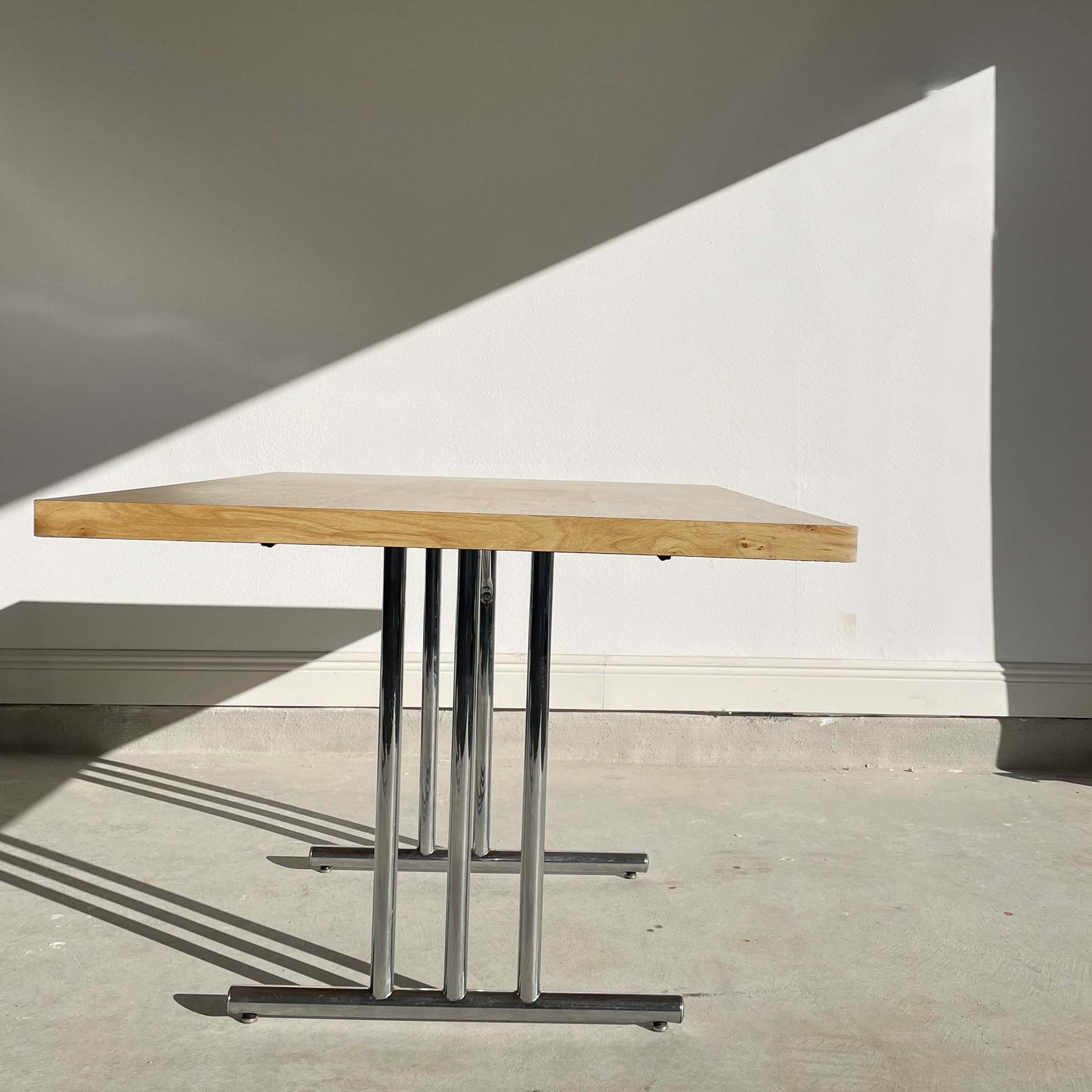 Harvey Probber Style Laminate and Chrome Dining Table