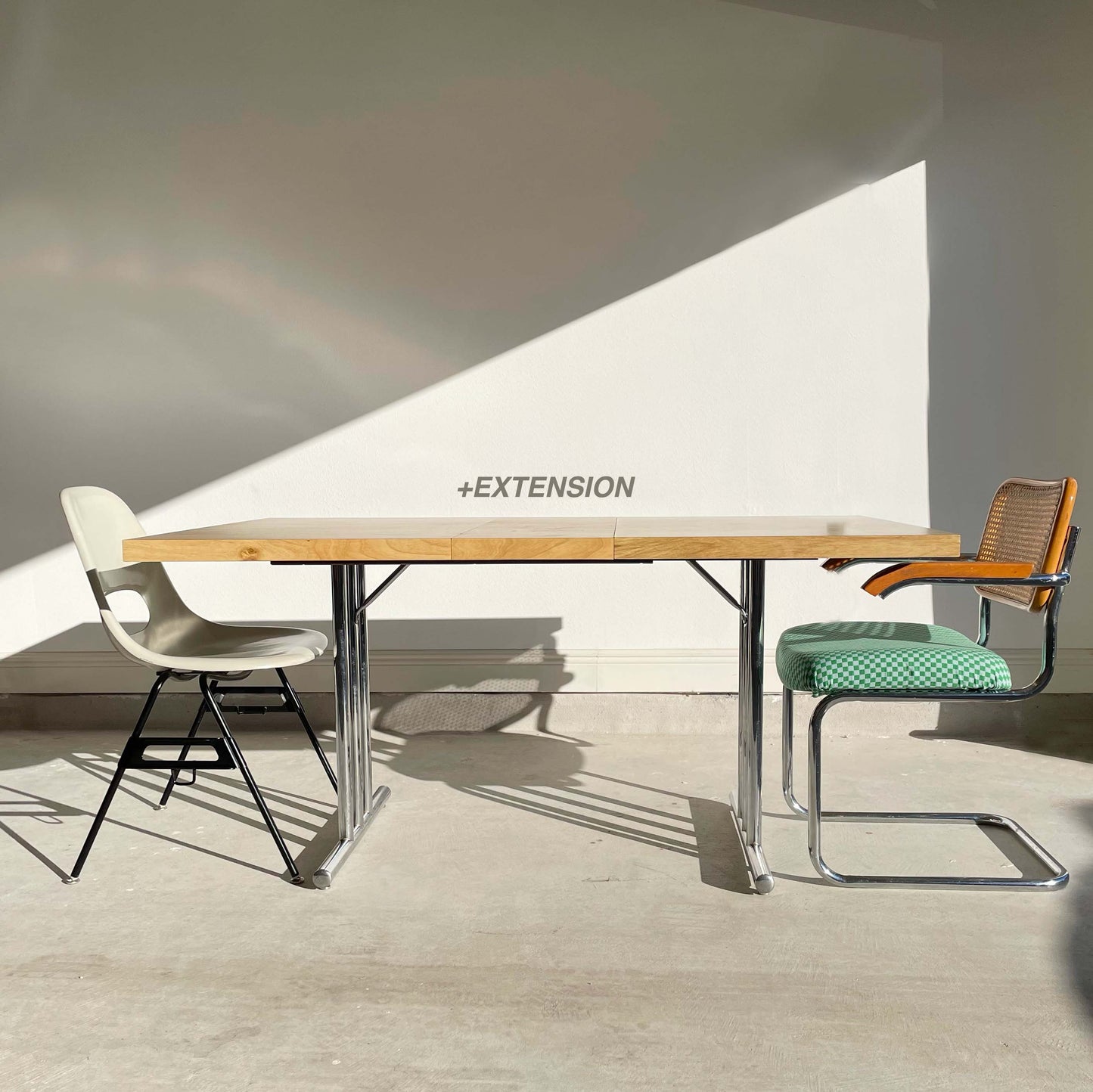 Harvey Probber Style Laminate and Chrome Dining Table