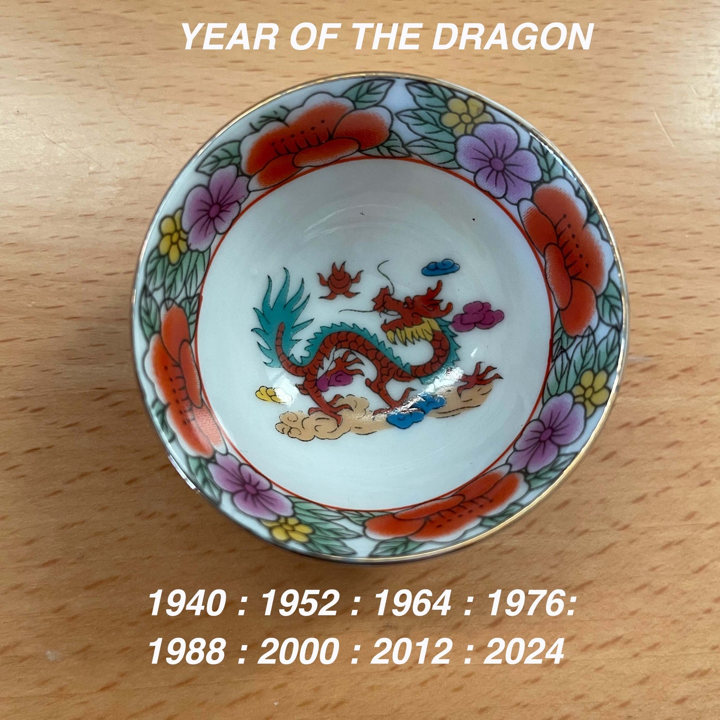 Lunar New Year Zodiac Tea Cups x1