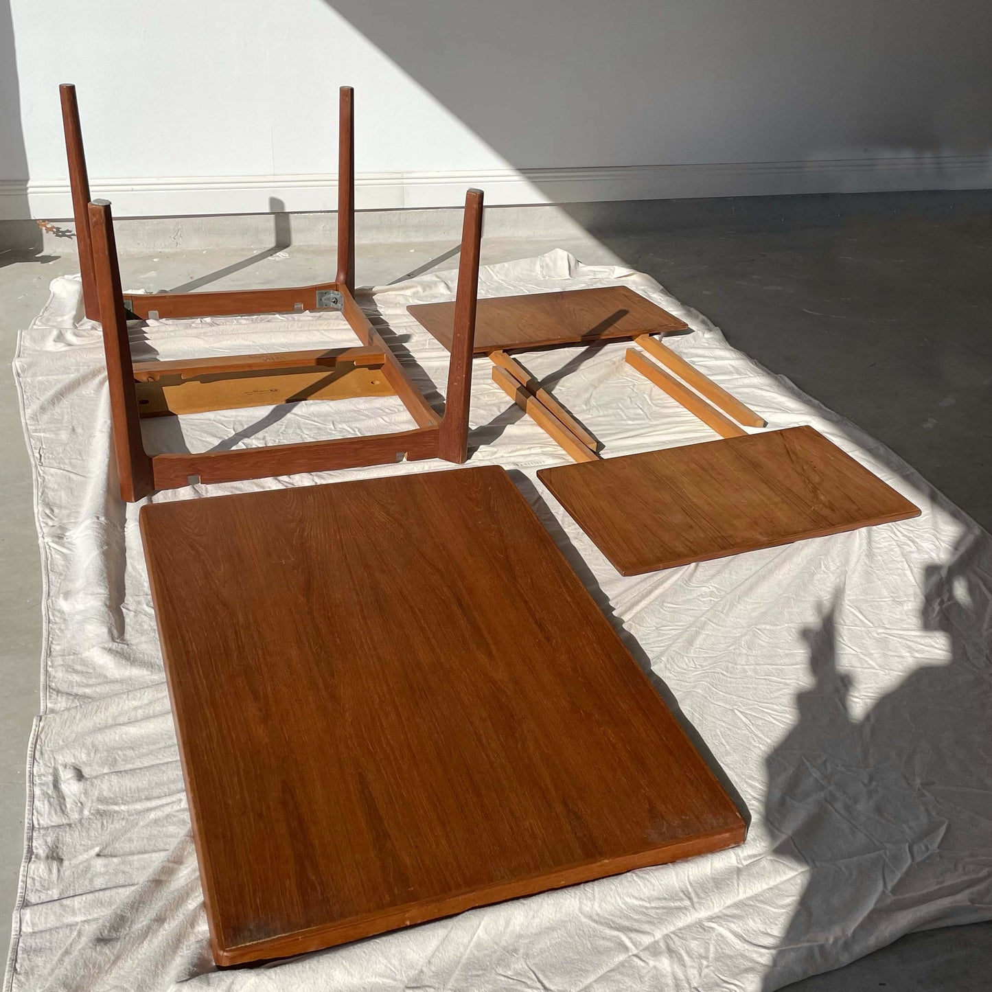 Vejle Stole Danish Modern Teak Extension Dining Table by Henning Kjaernulf