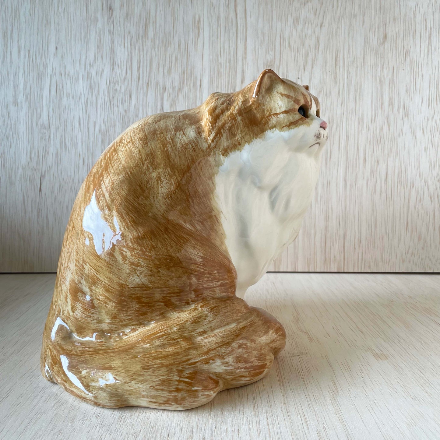 NS Gustin Cat Statuette of Majestic Orange Tabby Cat