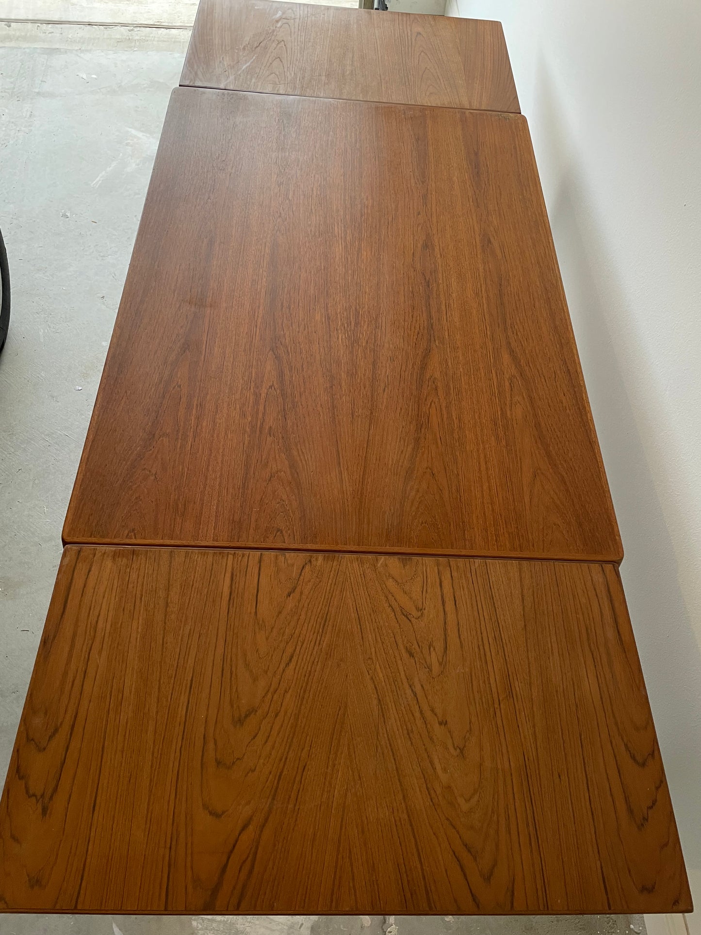 Vejle Stole Danish Modern Teak Extension Dining Table by Henning Kjaernulf