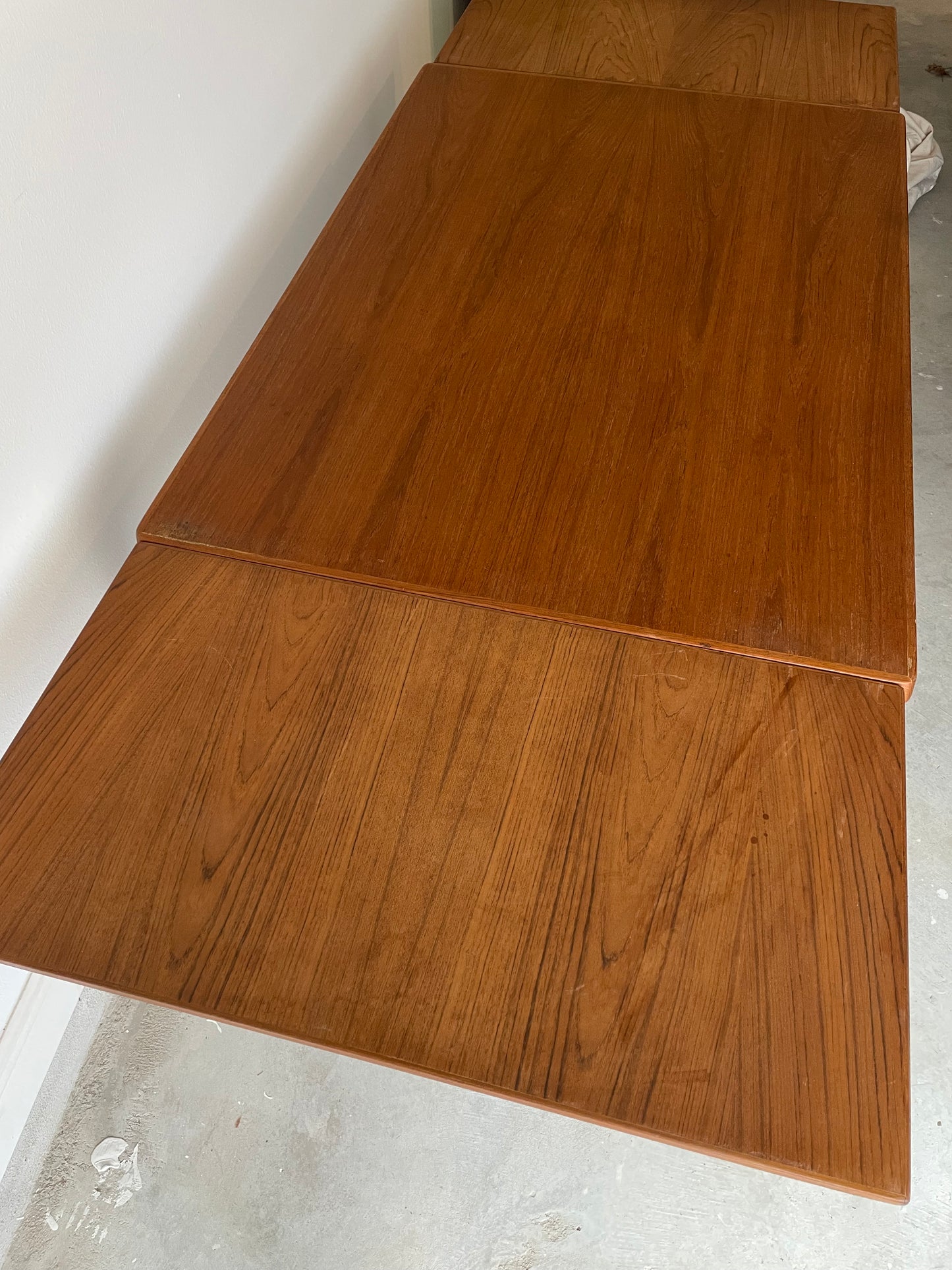 Vejle Stole Danish Modern Teak Extension Dining Table by Henning Kjaernulf