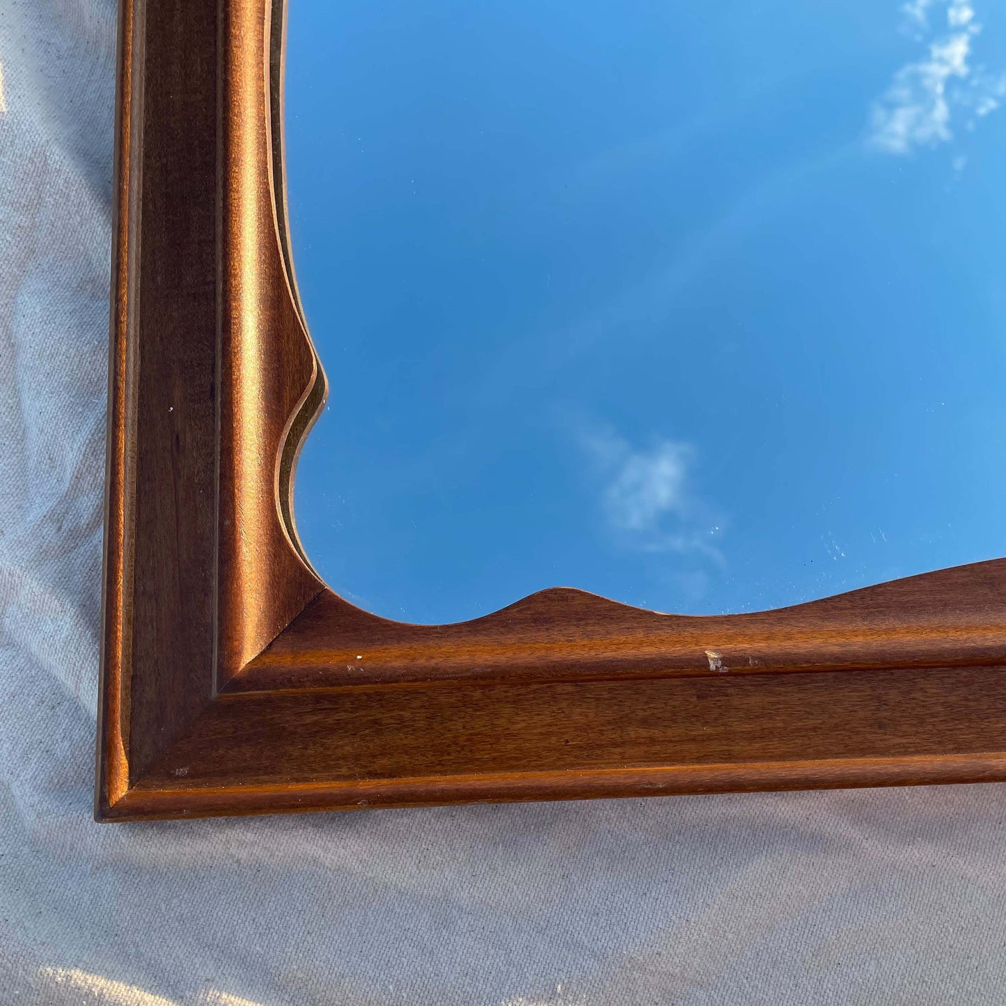 Ethan Allen Heirloom Maple Nutmeg Wall Mirror