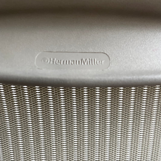 Herman Miller Aeron, Size A Office Chair in Titanium Silver