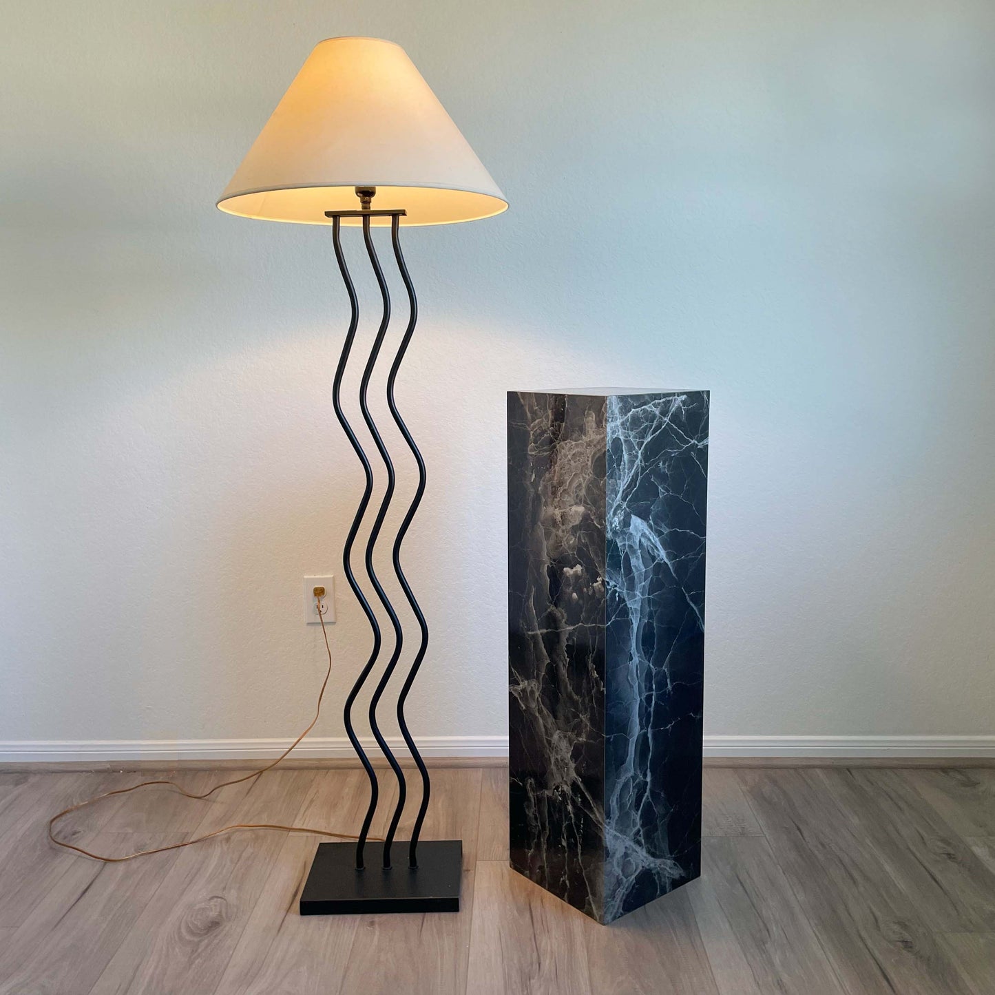 Vintage Faux Marble Pedestal: See Shipping Details