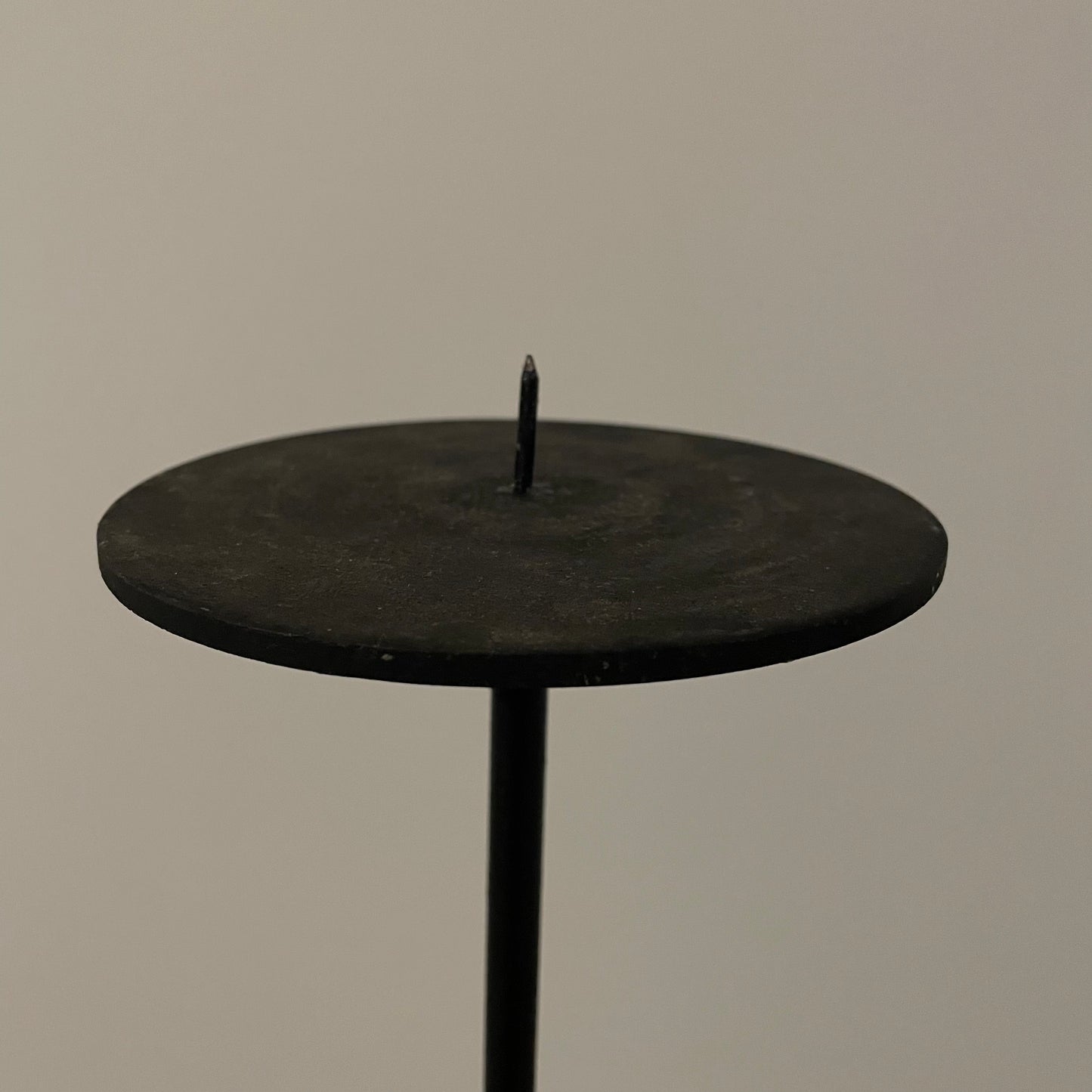 Postmodern Iron Squiggle Floor Candle Holder