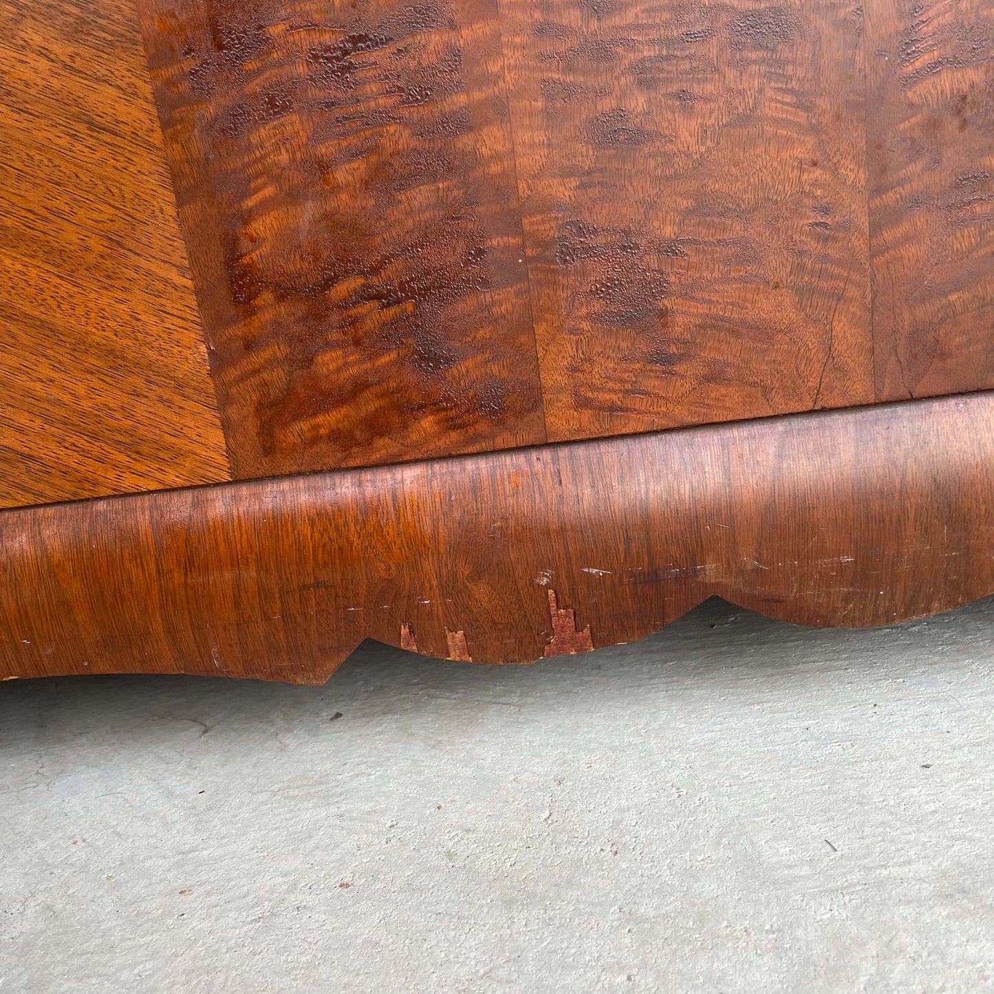 1940's Lane Furniture Waterfall Art Deco Cedar Blanket Chest