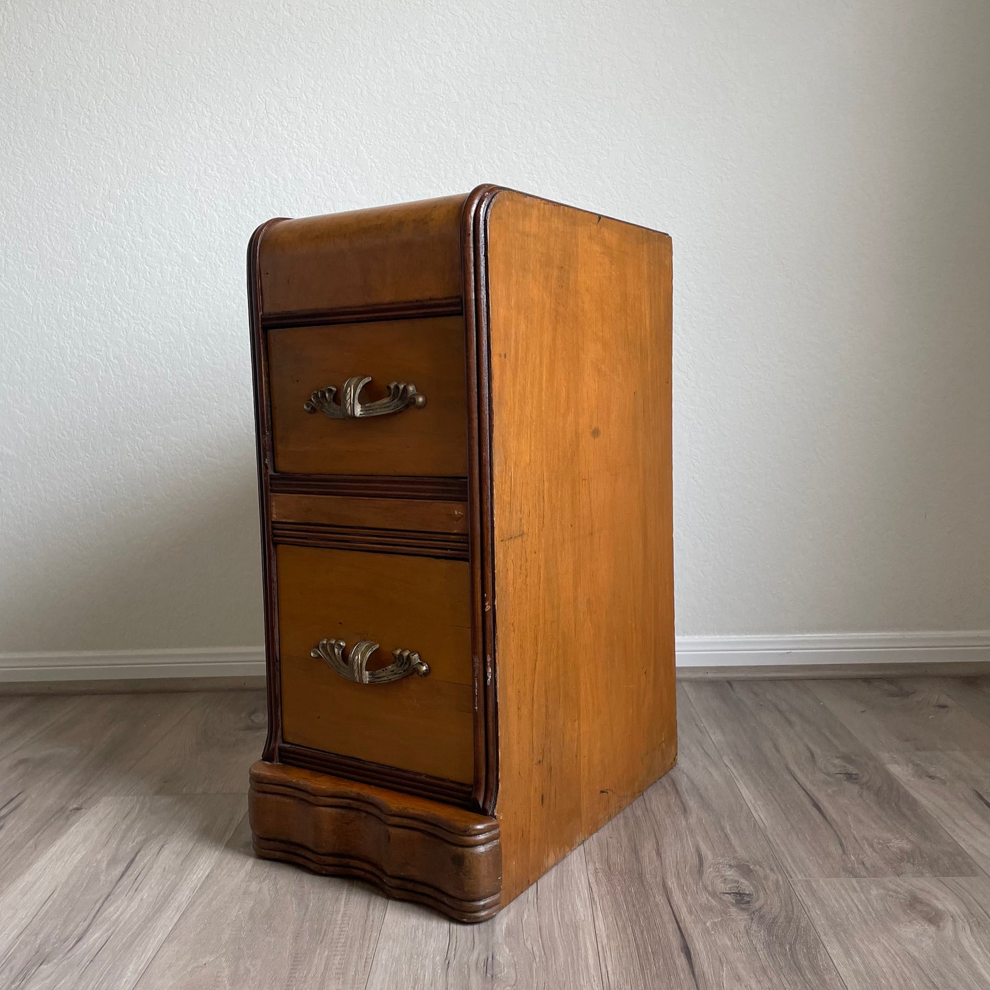 Art Deco Waterfall Nightstand or End Table