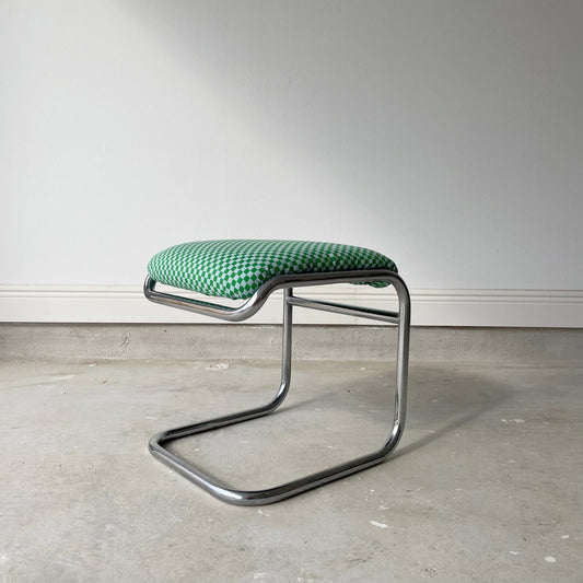 Mid-Century Modern Chrome Cantilever Footstool