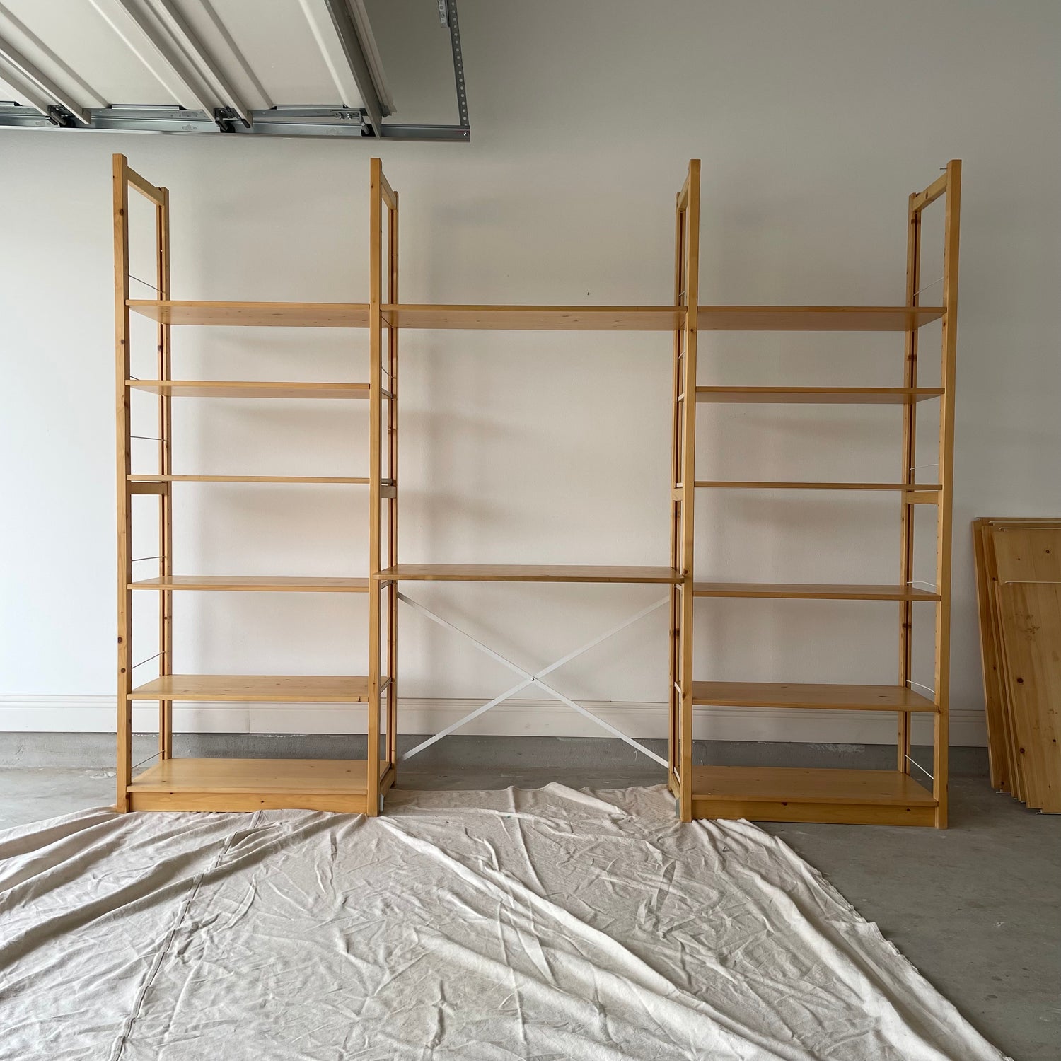 Container store hot sale wood shelves