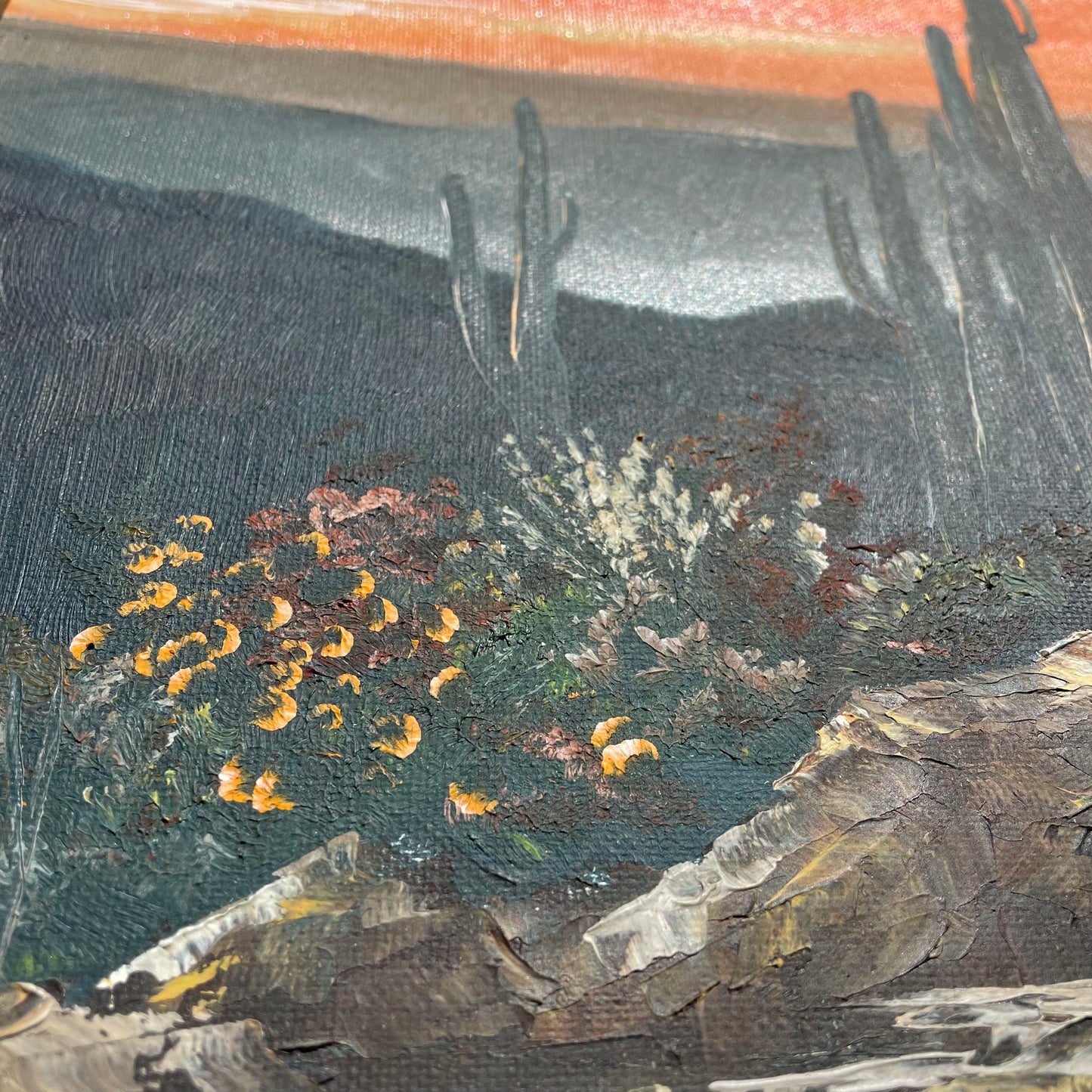 Desert Sunset: Original Art, Signed