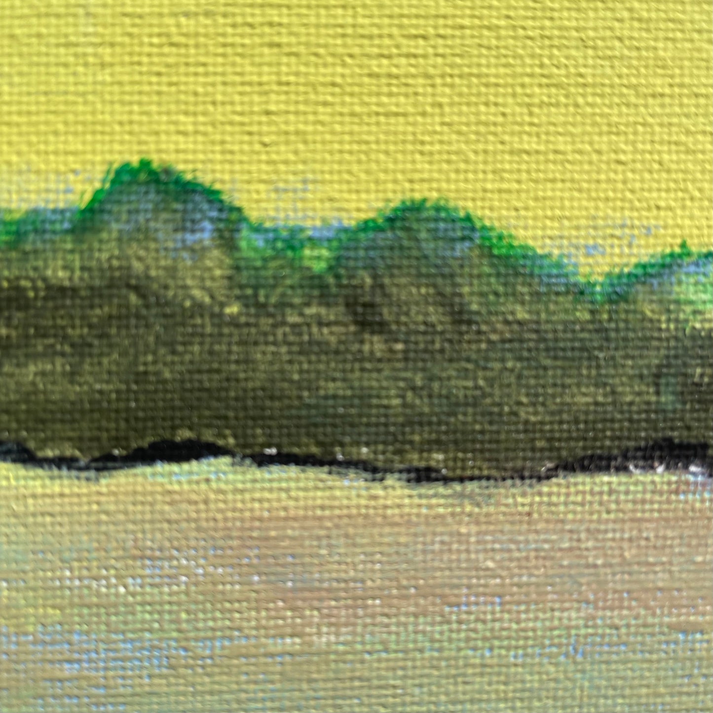 Landscape Painting: The Lake, Original Art