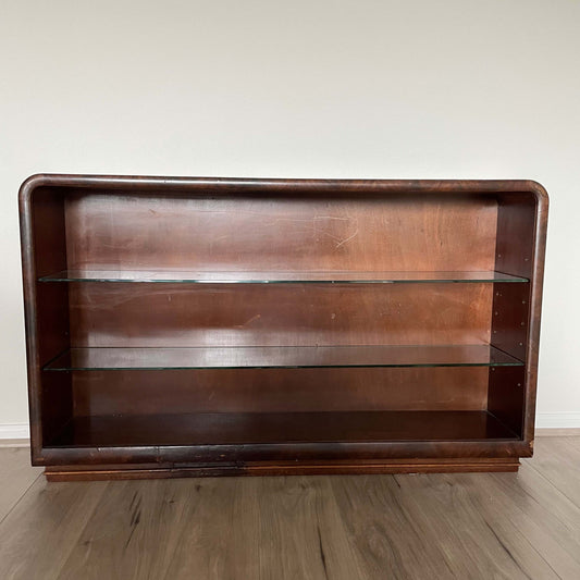 1920'S Art Deco Waterfall Bookcase