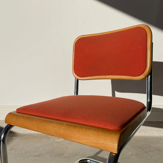 Burnt Orange Cesca Style Chair : See Shipping Rules