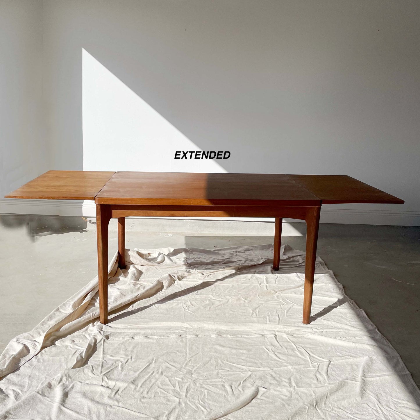 Vejle Stole Danish Modern Teak Extension Dining Table by Henning Kjaernulf