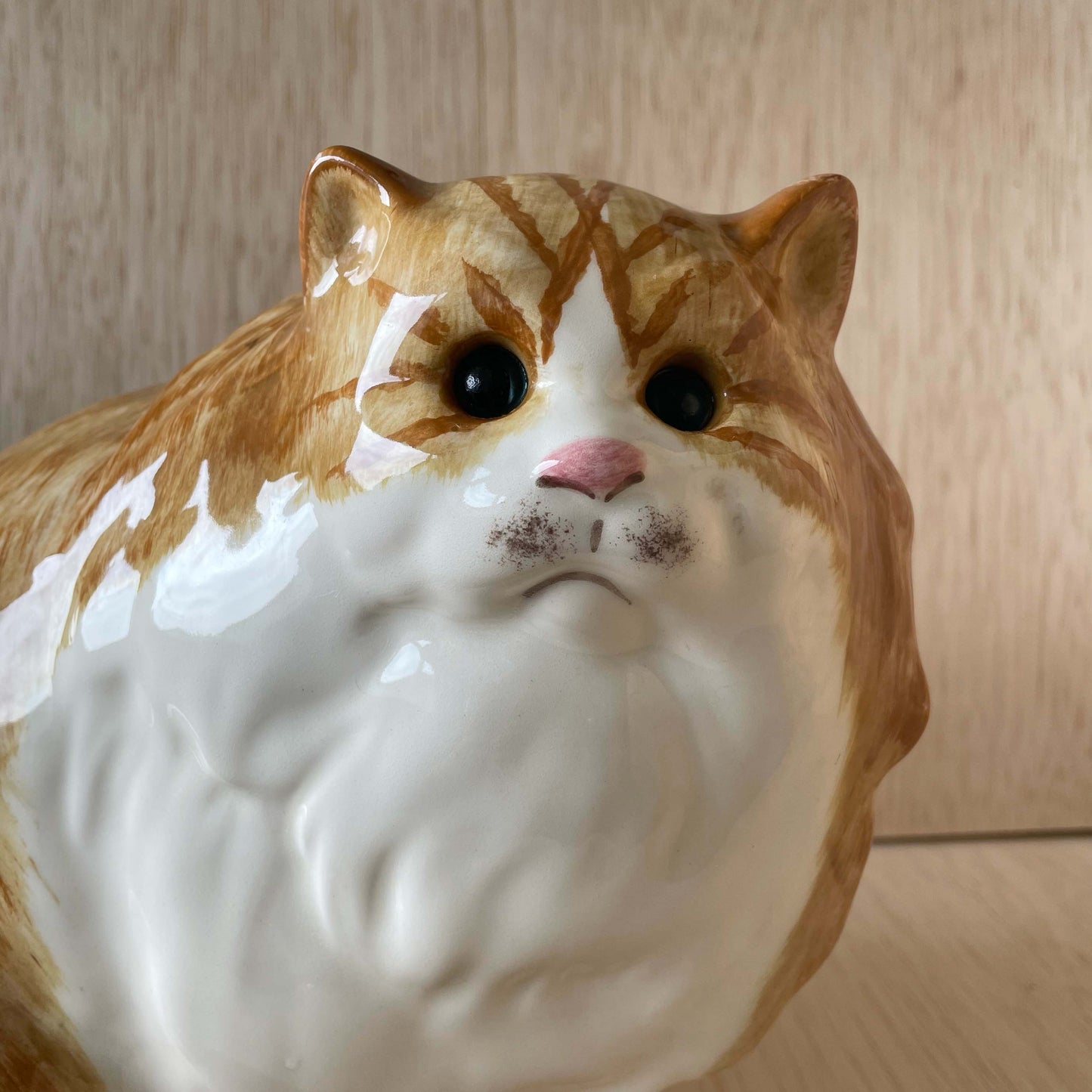 NS Gustin Cat Statuette of Majestic Orange Tabby Cat