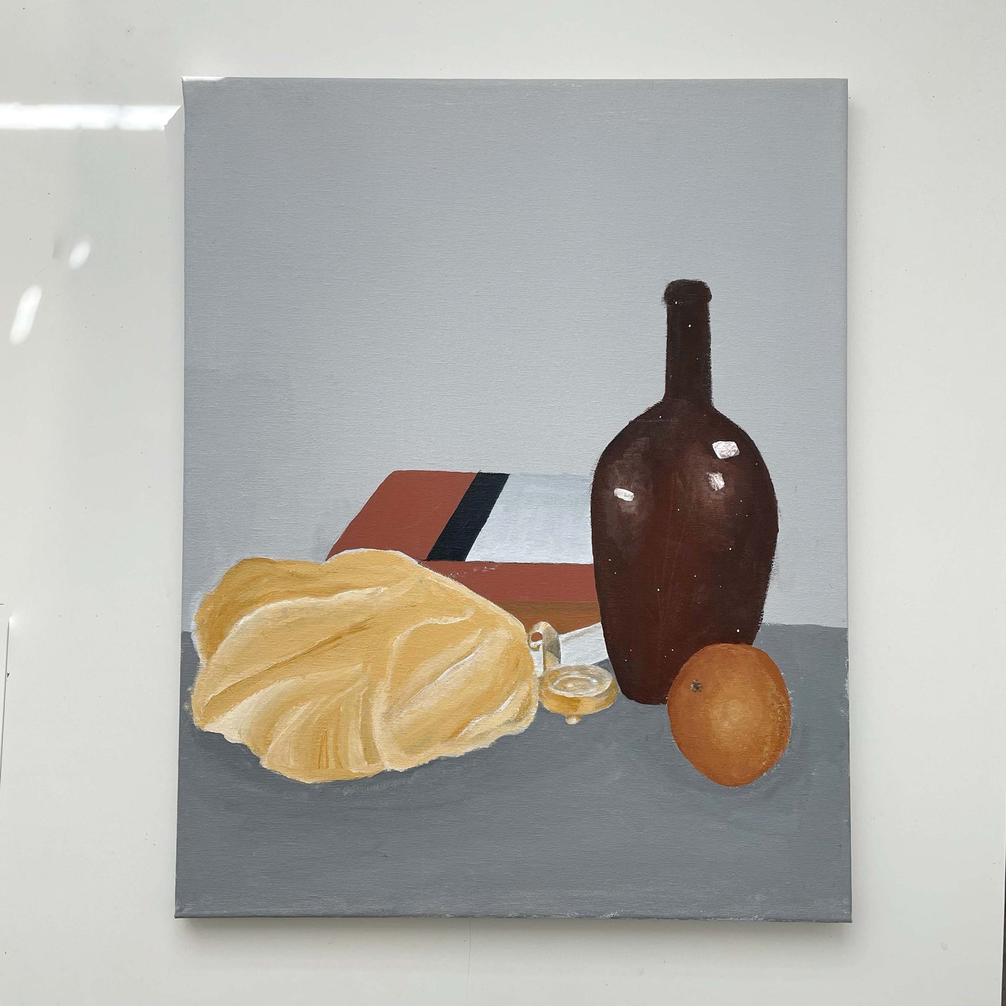 Still Life: Orange and Objects - Original Artwork